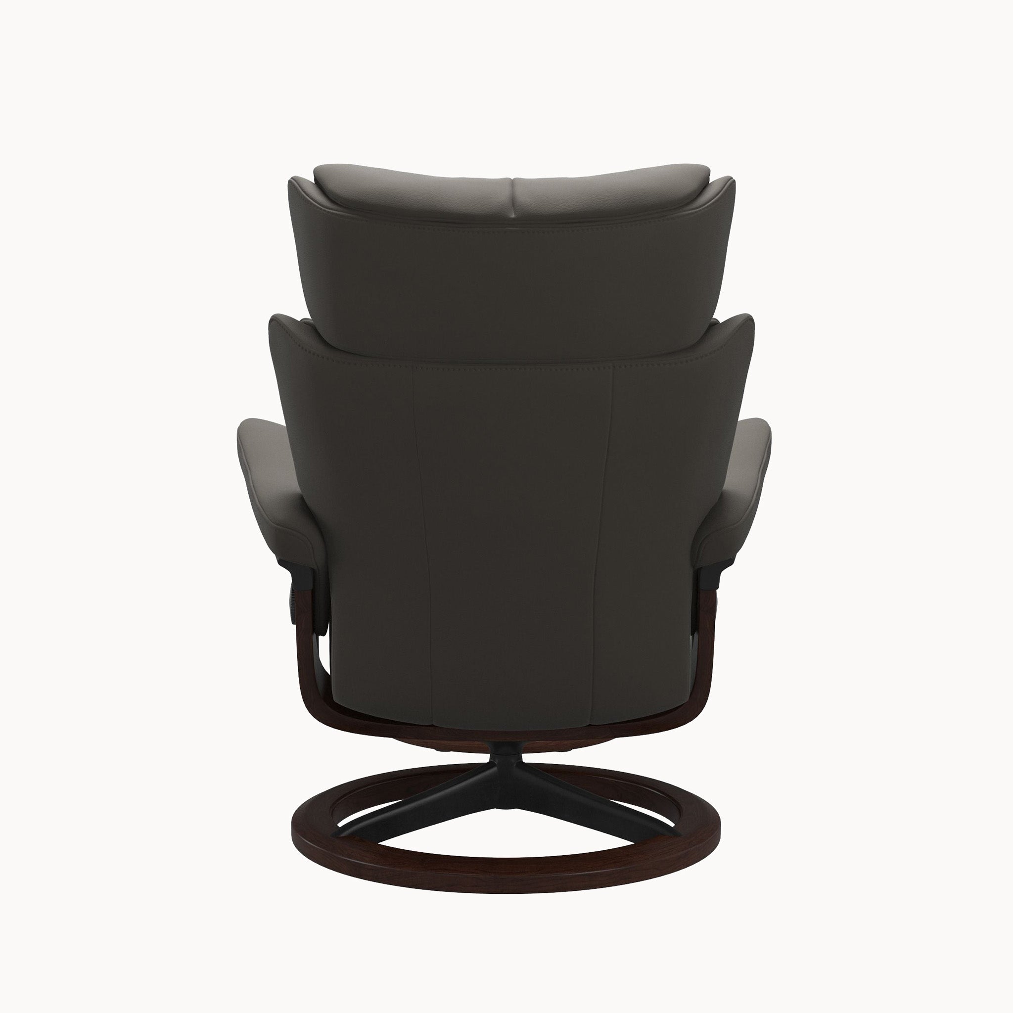 Stressless Magic Signature Base Chair & Ottoman - Paloma Metal Grey