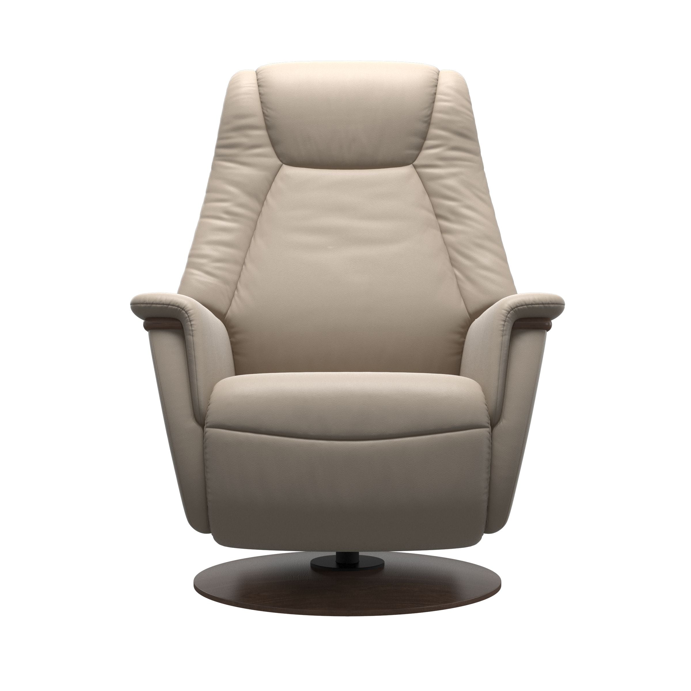Stressless Max Moon Base Recliner — Paloma Mushroom