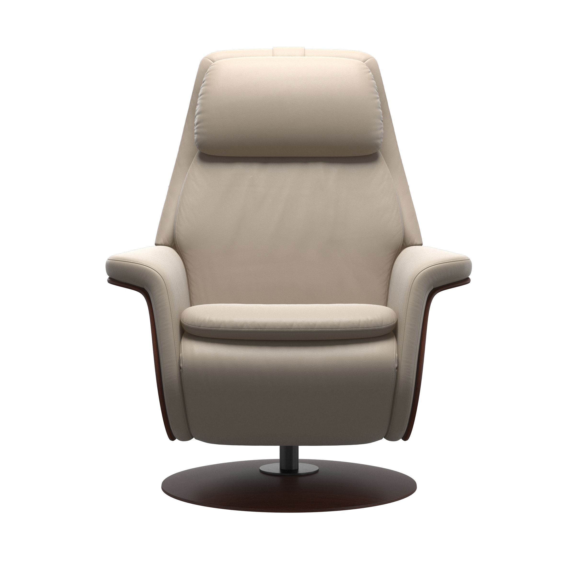 Stressless Sam Disc Base Recliner — Paloma Mushroom