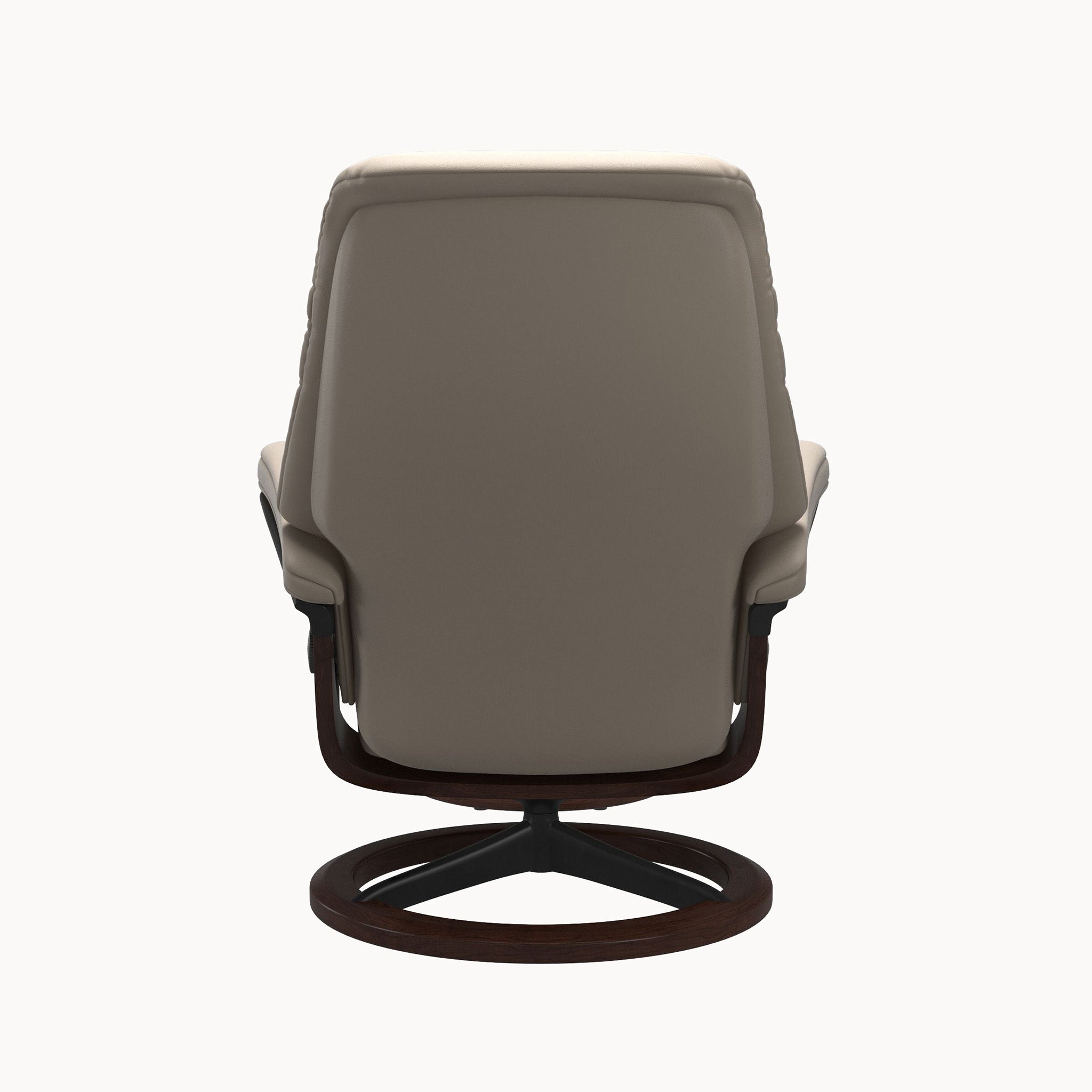 Stressless Sunrise Signature Base Chair & Ottoman - Paloma Mushroom