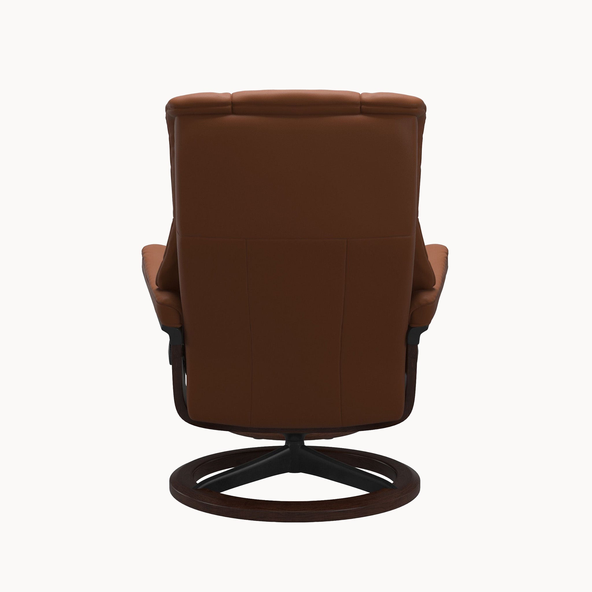 Stressless Mayfair Signature Base Chair & Ottoman - Paloma New Cognac