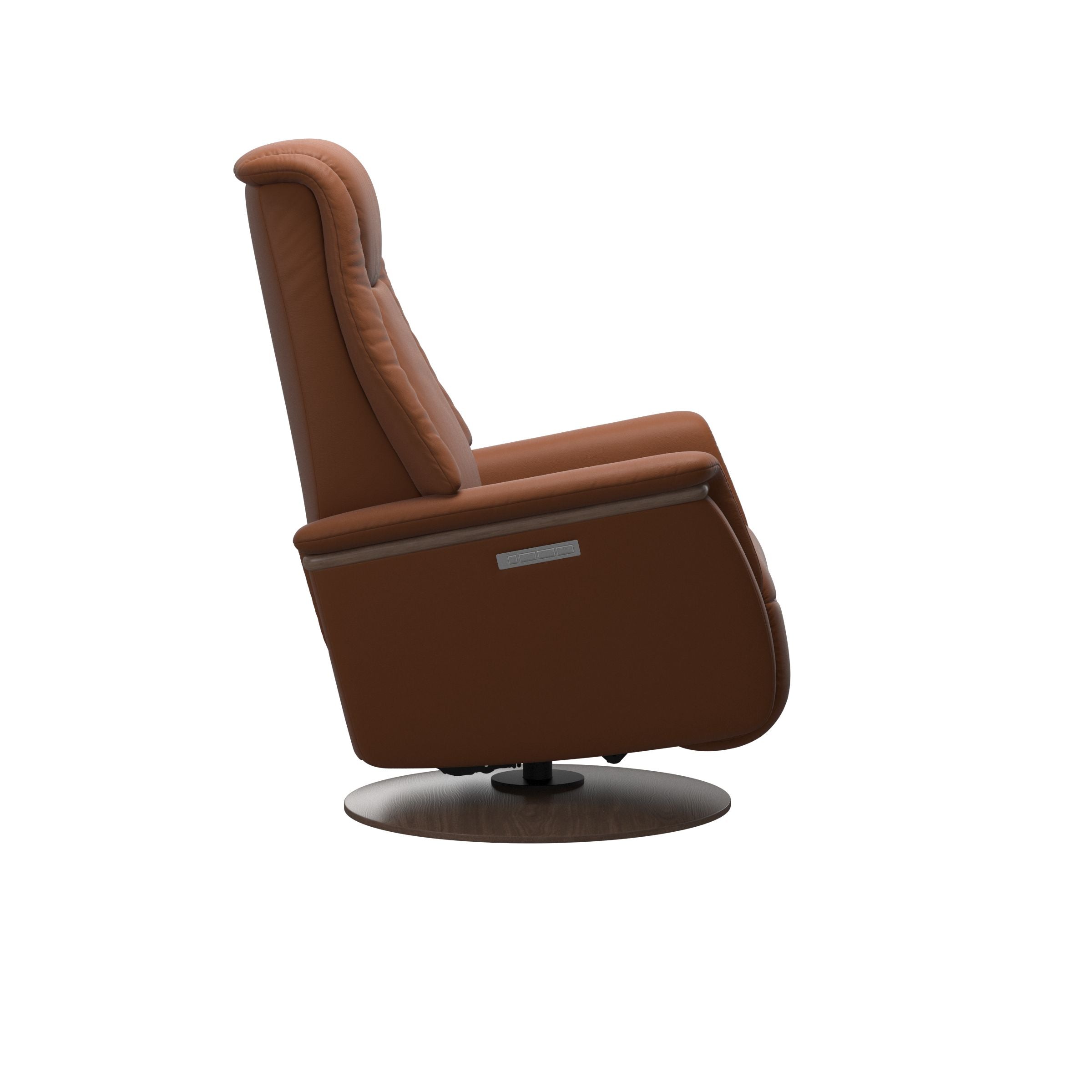 Stressless Max Moon Base Recliner — Paloma New Cognac