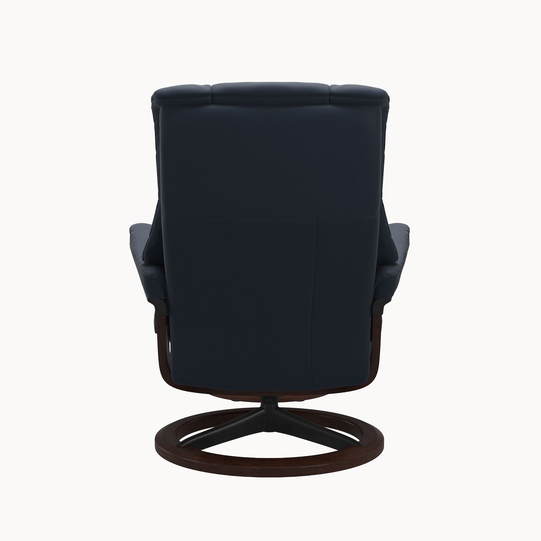 Stressless Mayfair Signature Base Chair & Ottoman - Paloma Oxford Blue