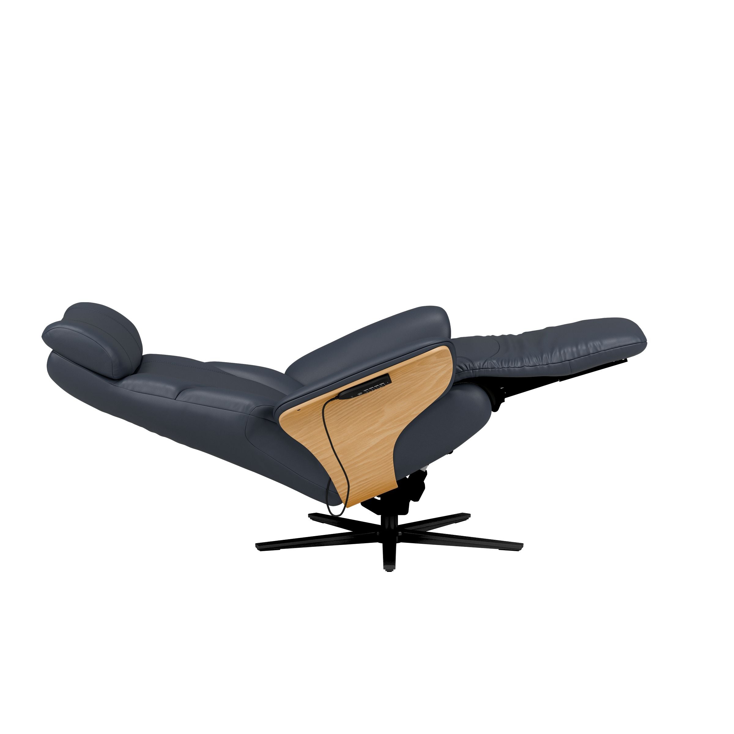 Stressless Adam Disc Base Recliner — Paloma Oxford Blue