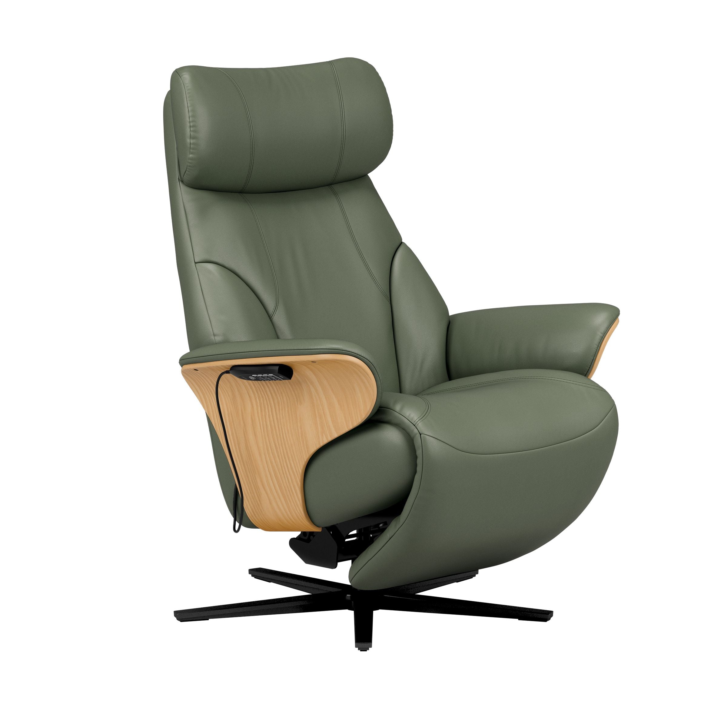 Stressless Adam Disc Base Recliner — Paloma Sage Green