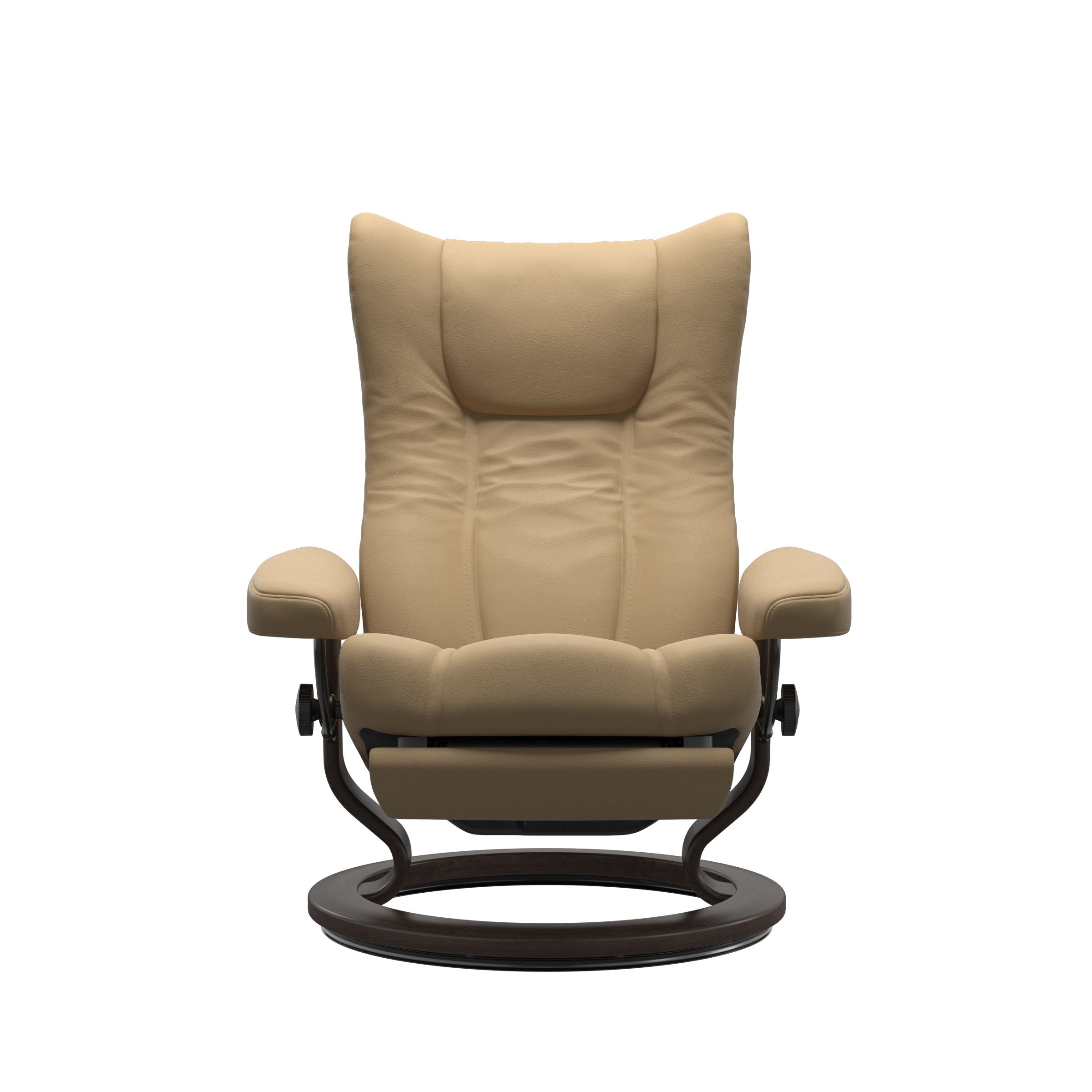 Stressless Wing Power Recliner — Paloma Sand