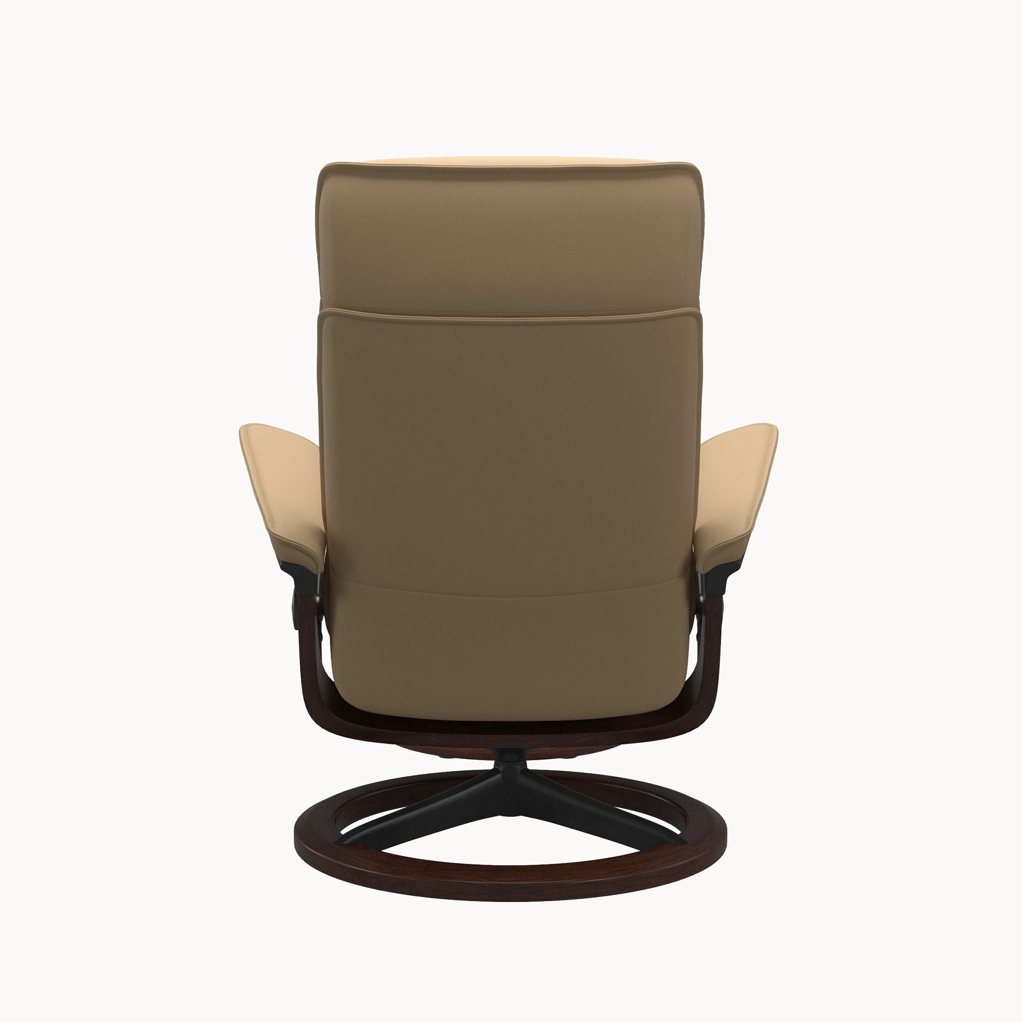 Stressless Admiral Signature Base Chair & Ottoman - Paloma Sand