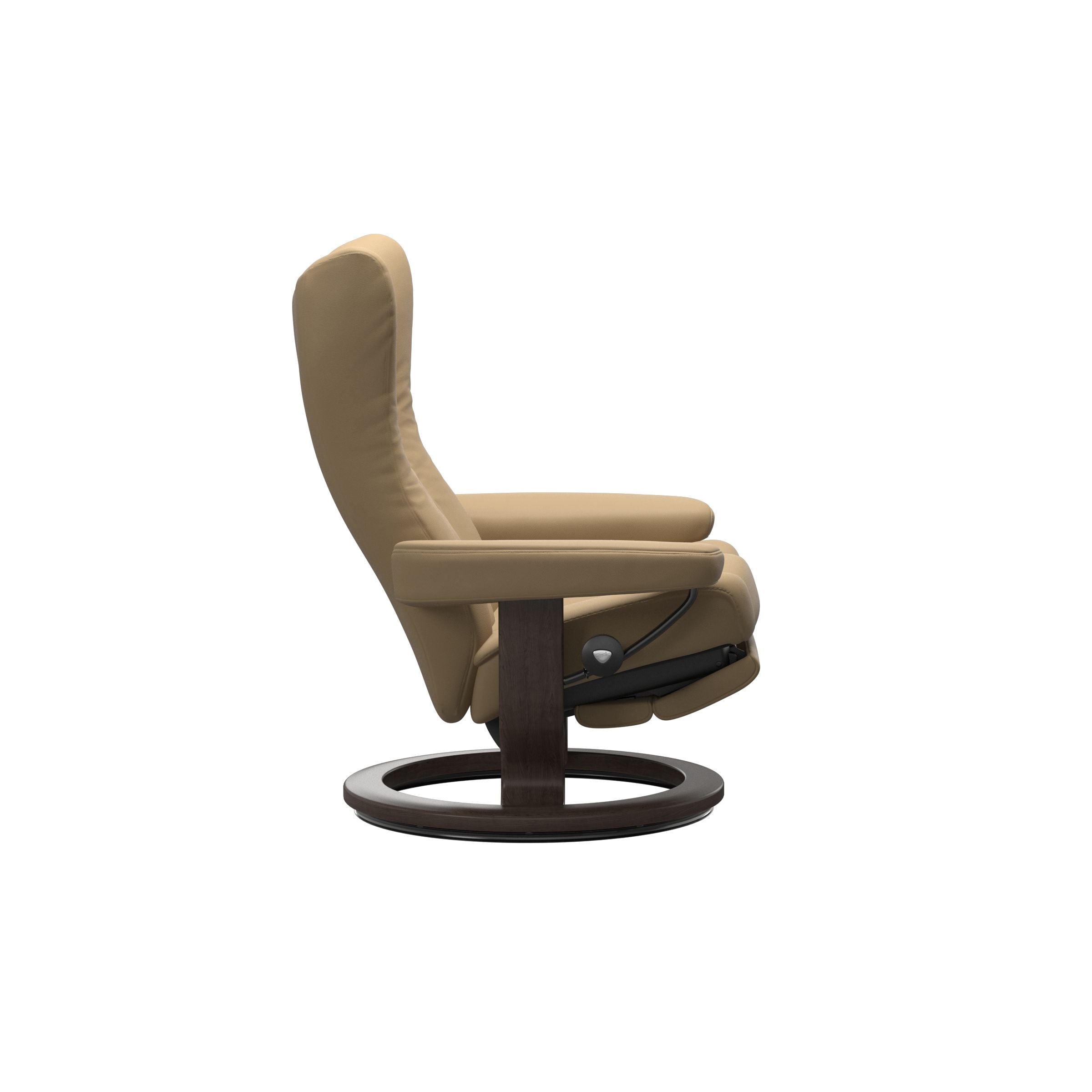 Stressless Wing Power Recliner — Paloma Sand