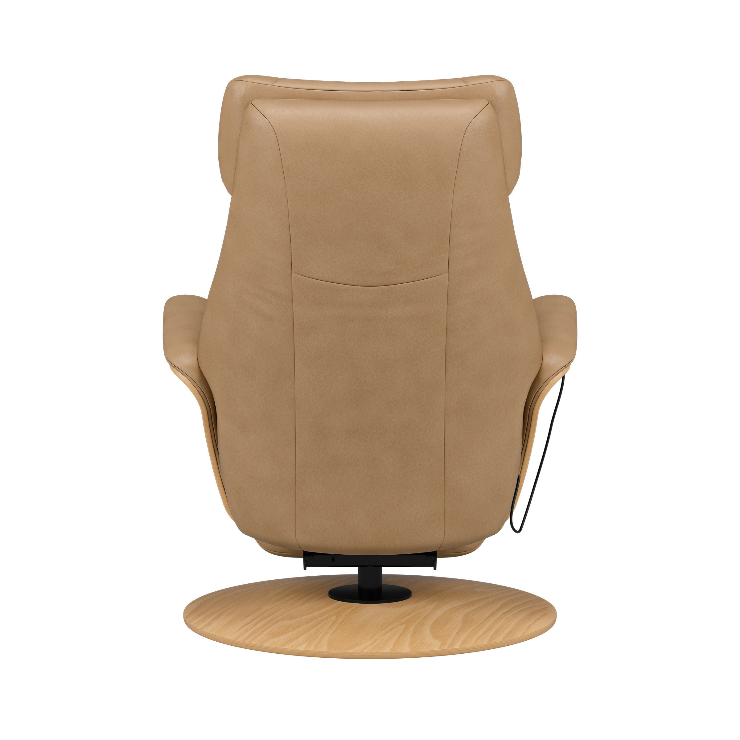 Stressless Adam Wood Disc Recliner — Paloma Sand