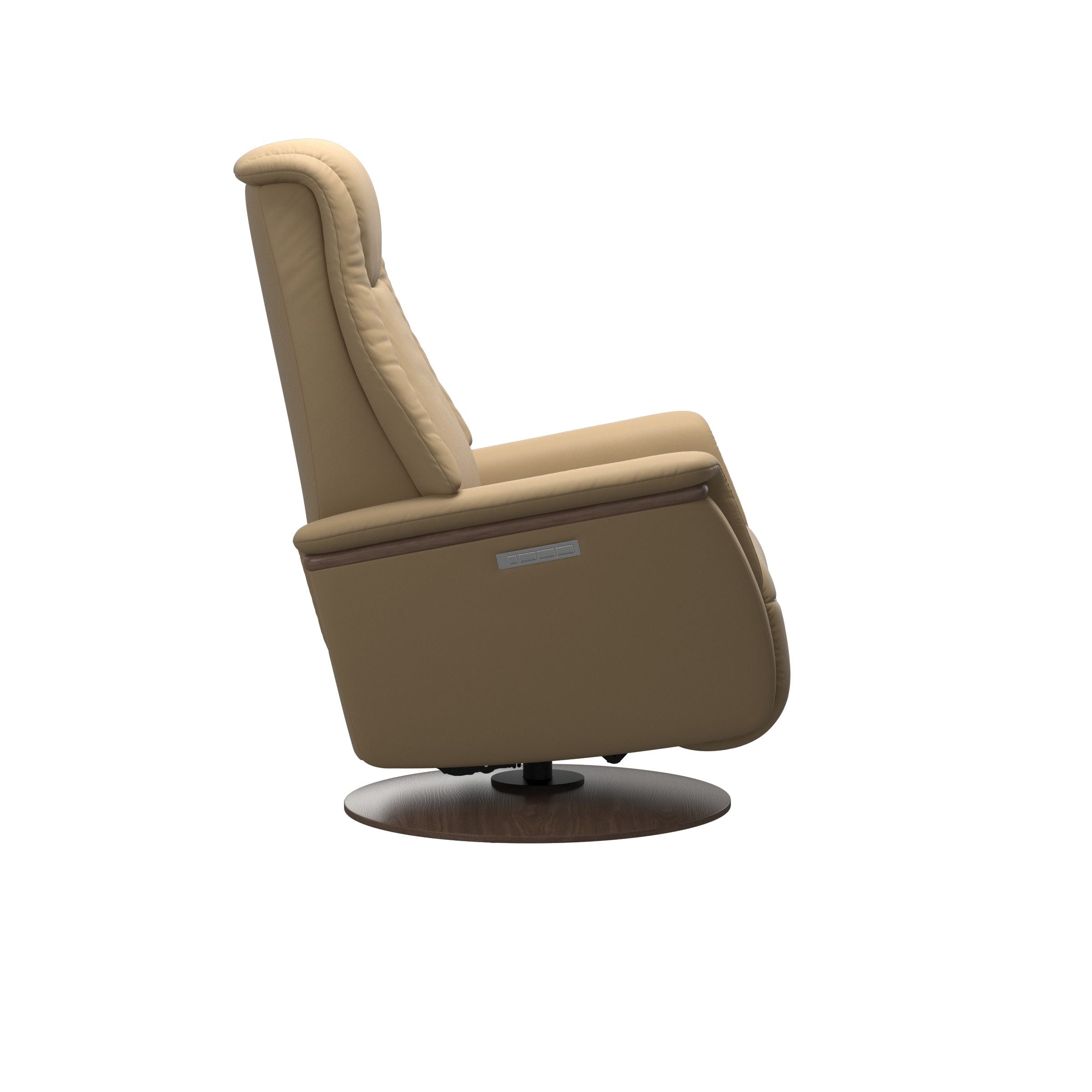 Stressless Max Moon Base Recliner — Paloma Sand