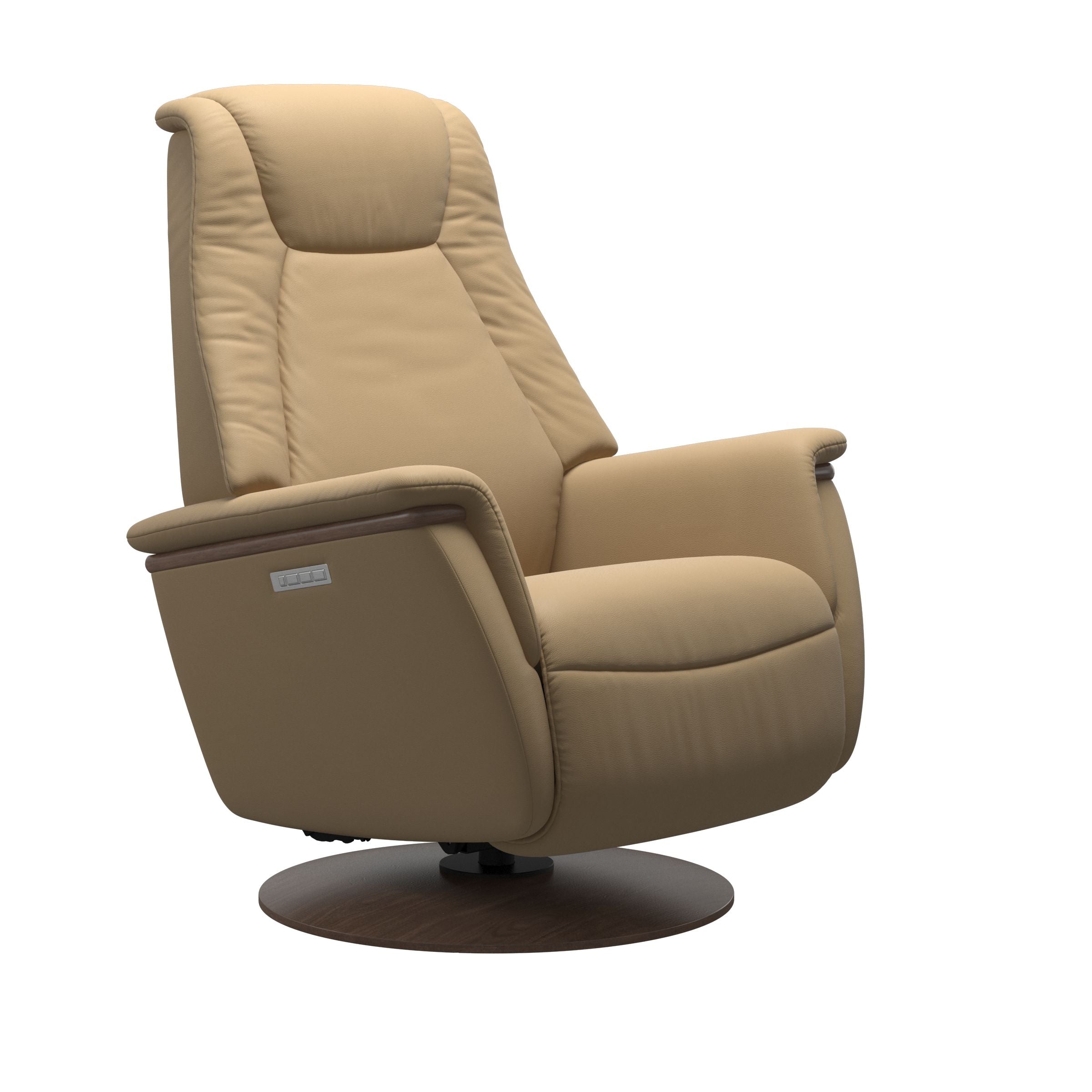 Stressless Max Moon Base Recliner — Paloma Sand