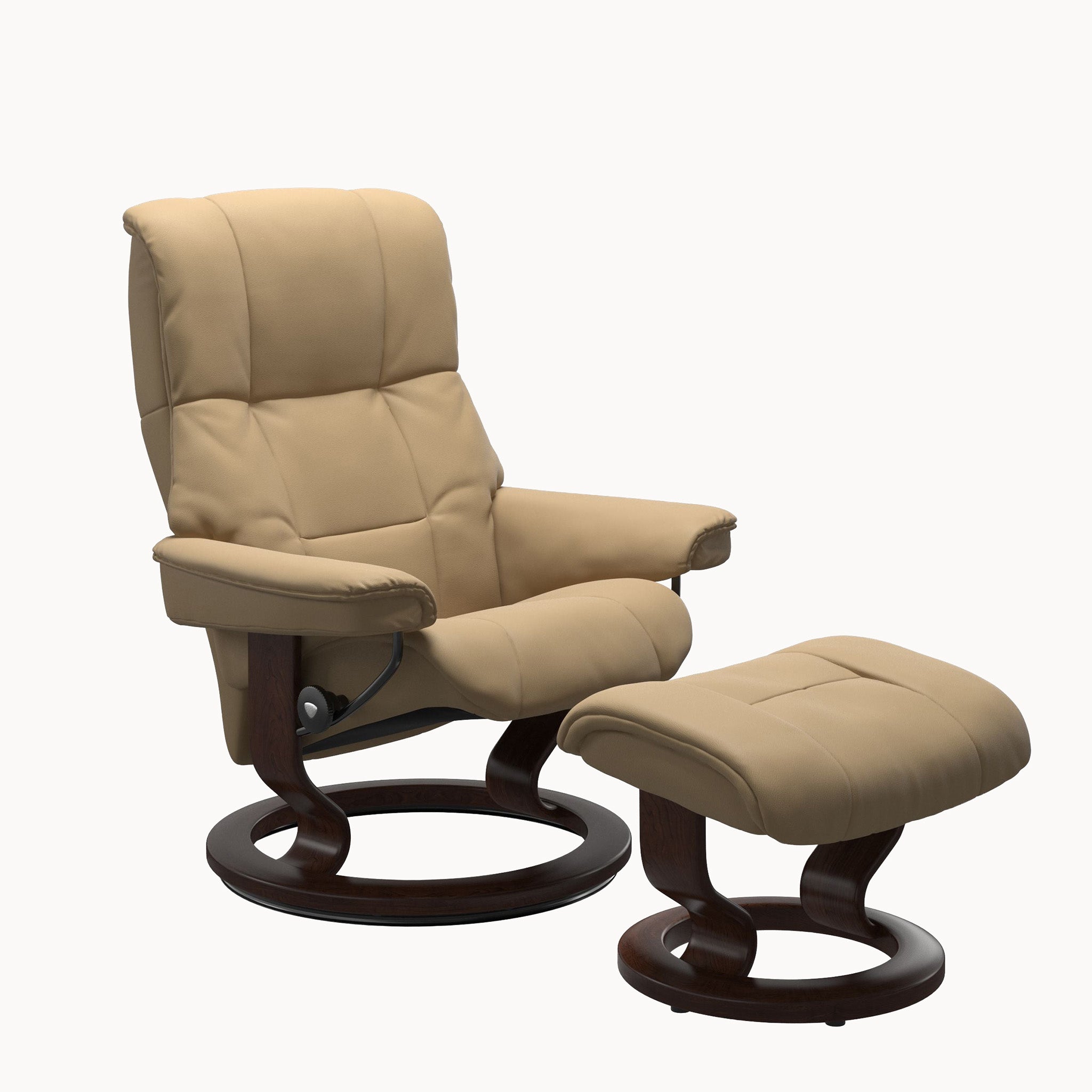 Stressless Mayfair Classic Base Chair & Ottoman - Paloma Sand
