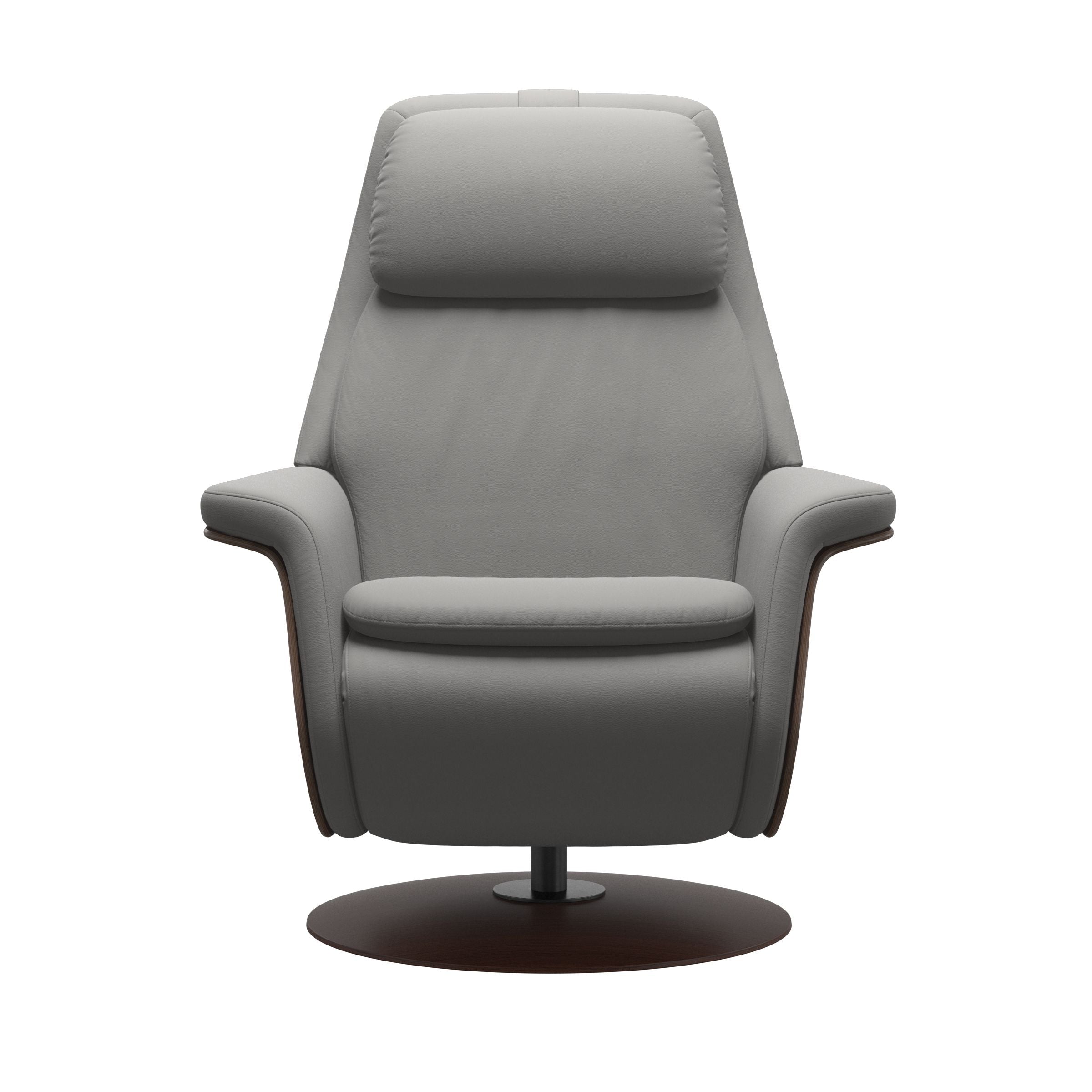 Stressless Sam Disc Base Recliner — Paloma Silver Grey