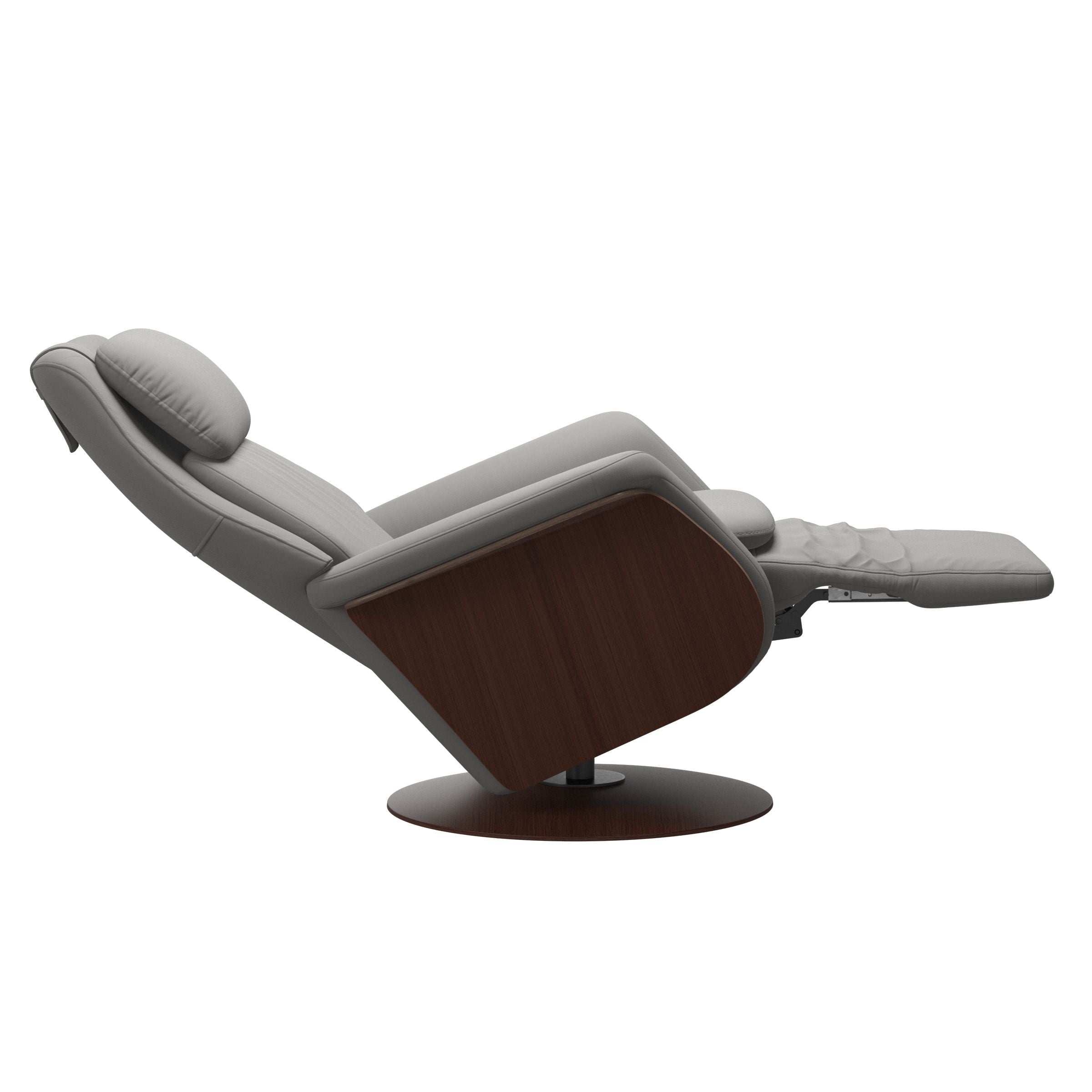 Stressless Sam Disc Base Recliner — Paloma Silver Grey