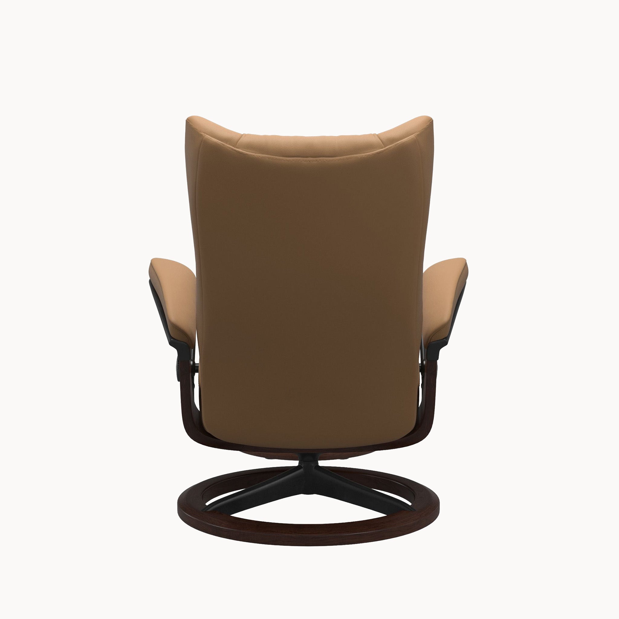 Stressless Wing Signature Base Chair & Ottoman - Paloma Taupe