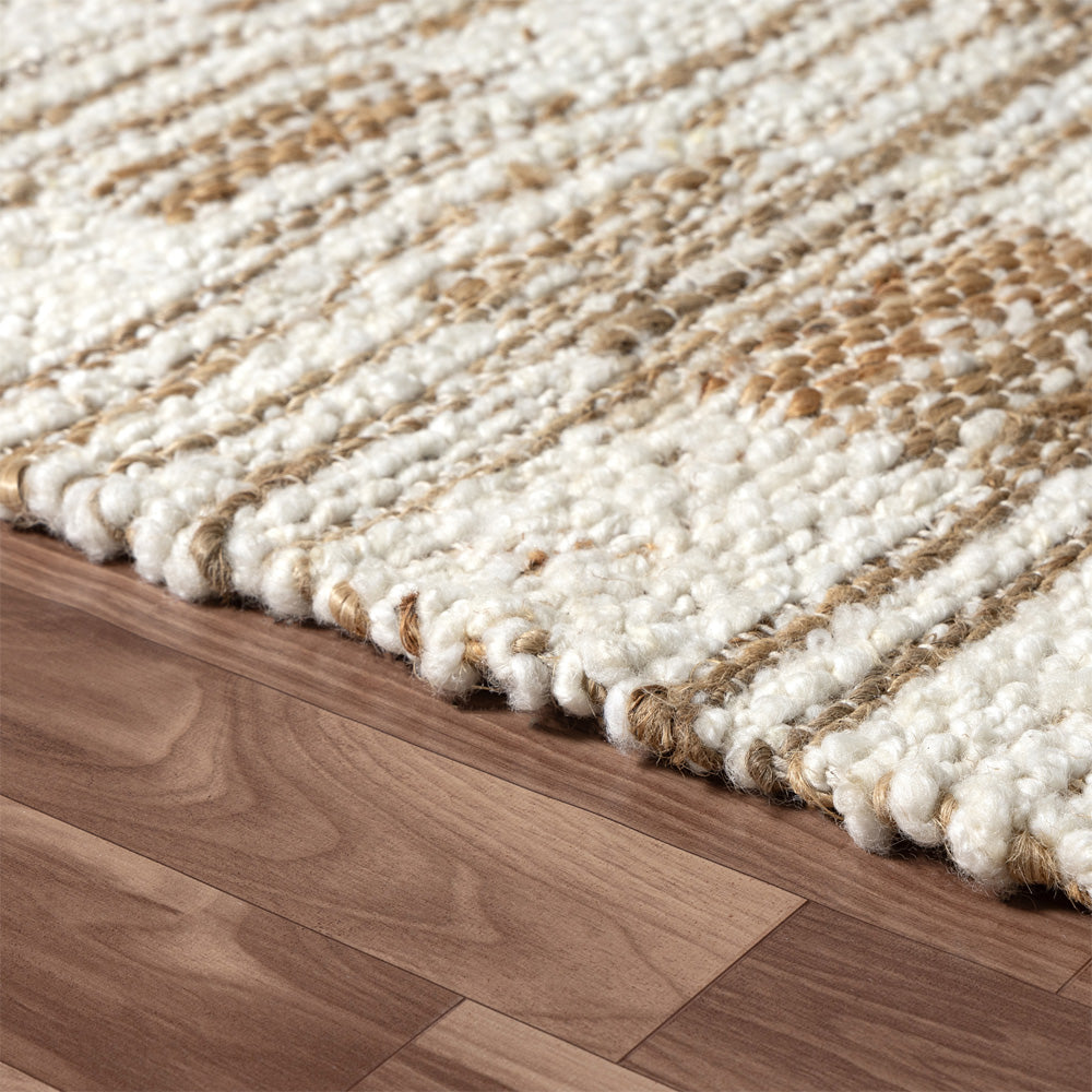 LR Home Pampas Rug — Beige / Ivory