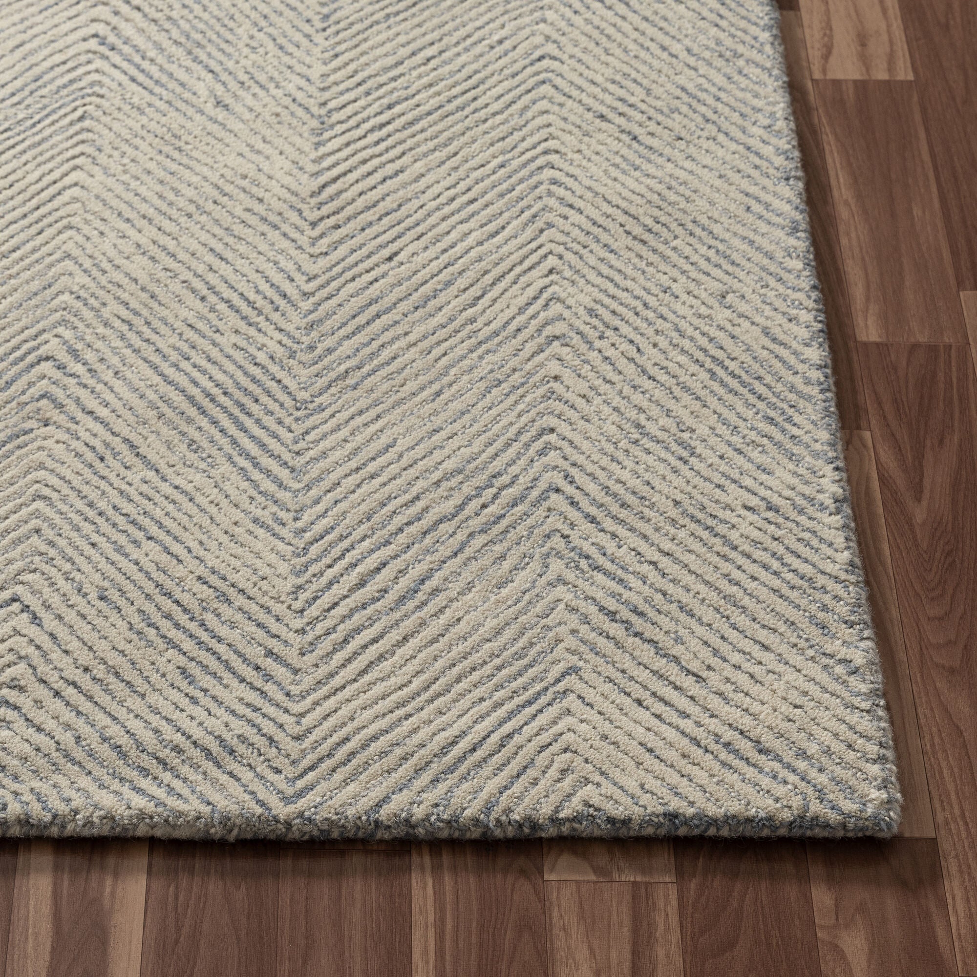 LR Home Scapes Rug — Blue / Ivory