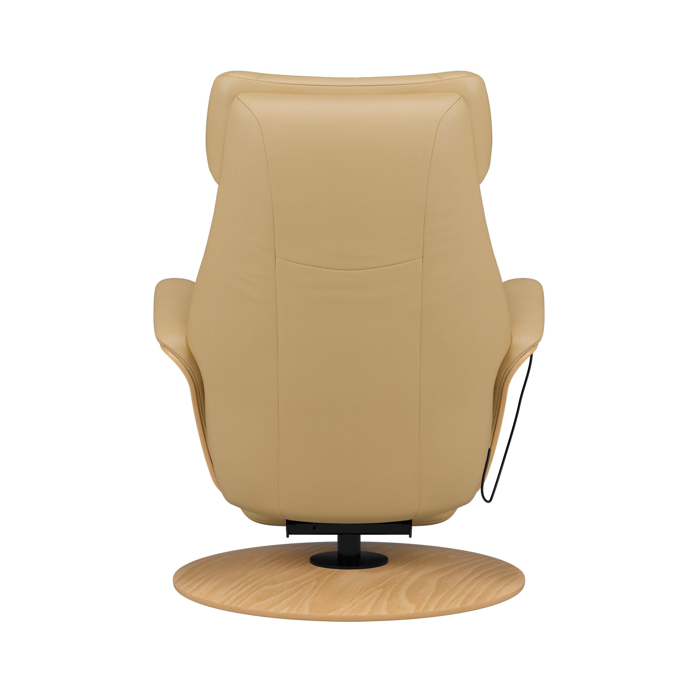 Stressless Adam Wood Disc Recliner — Velaro Beige