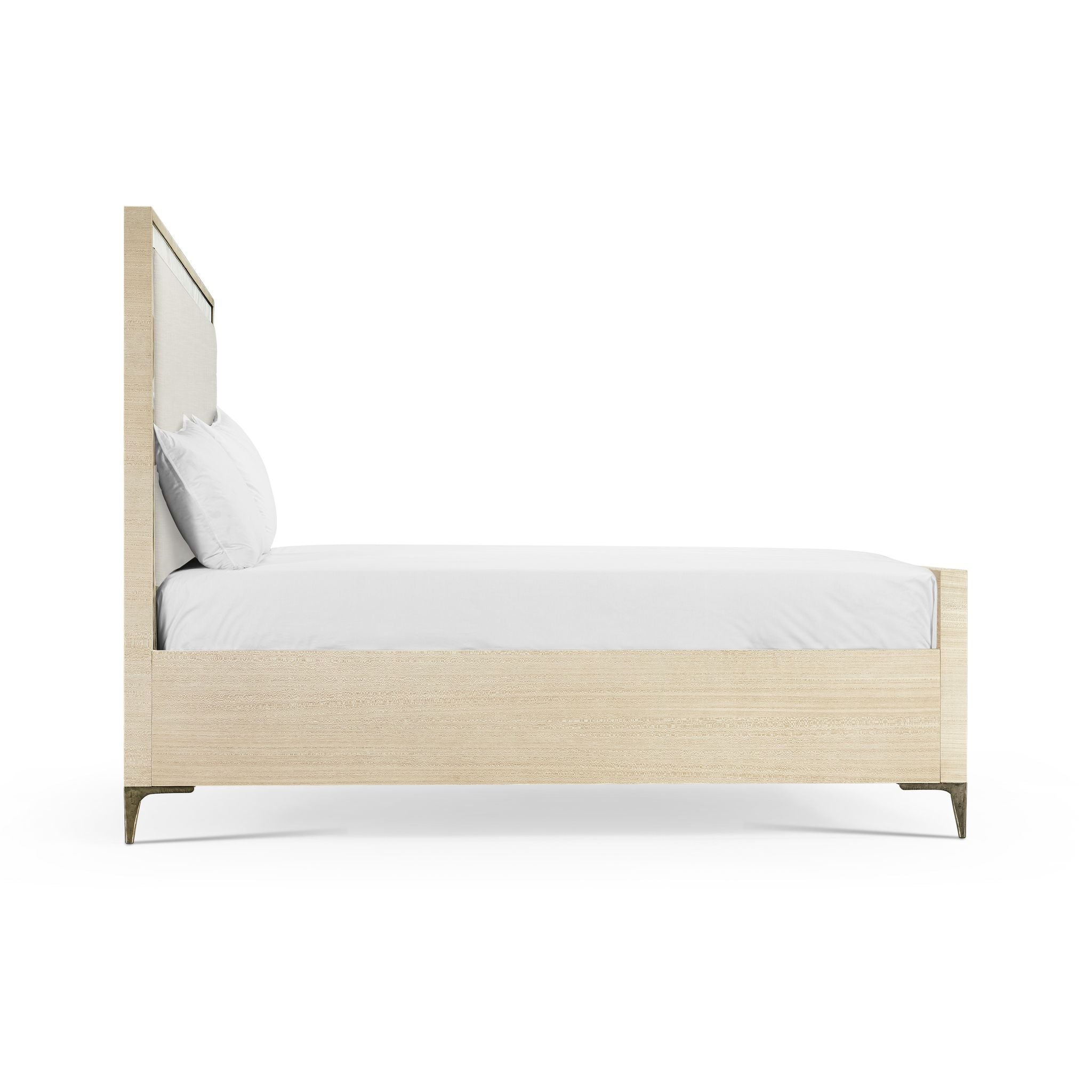 Jonathan Charles Tideline Bone & Linen Upholstered Bed