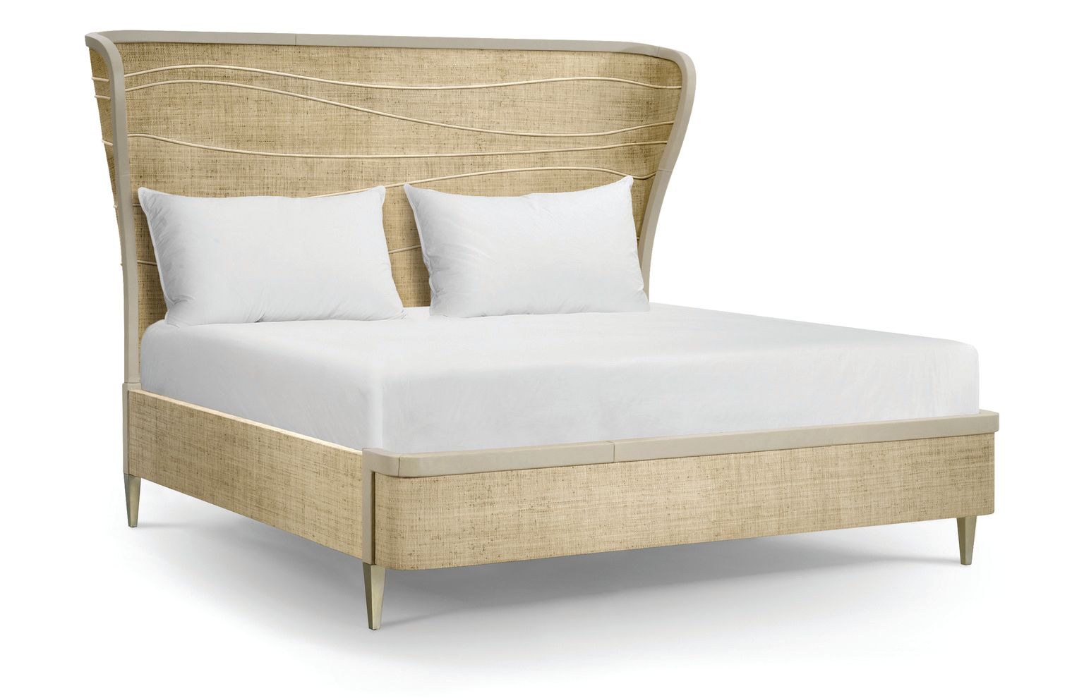 Jonathan Charles Seiche Woven Wing Wave Bed King