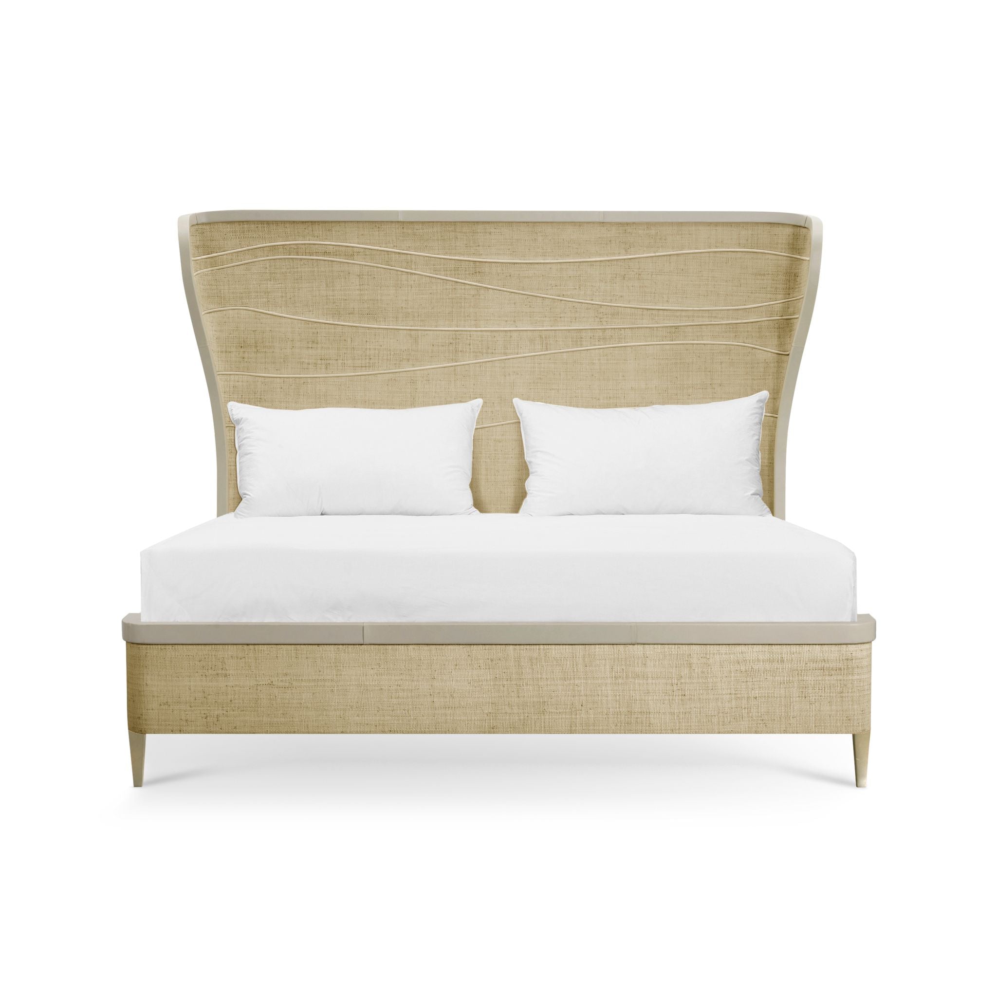 Jonathan Charles Seiche Woven Wing Wave Bed King