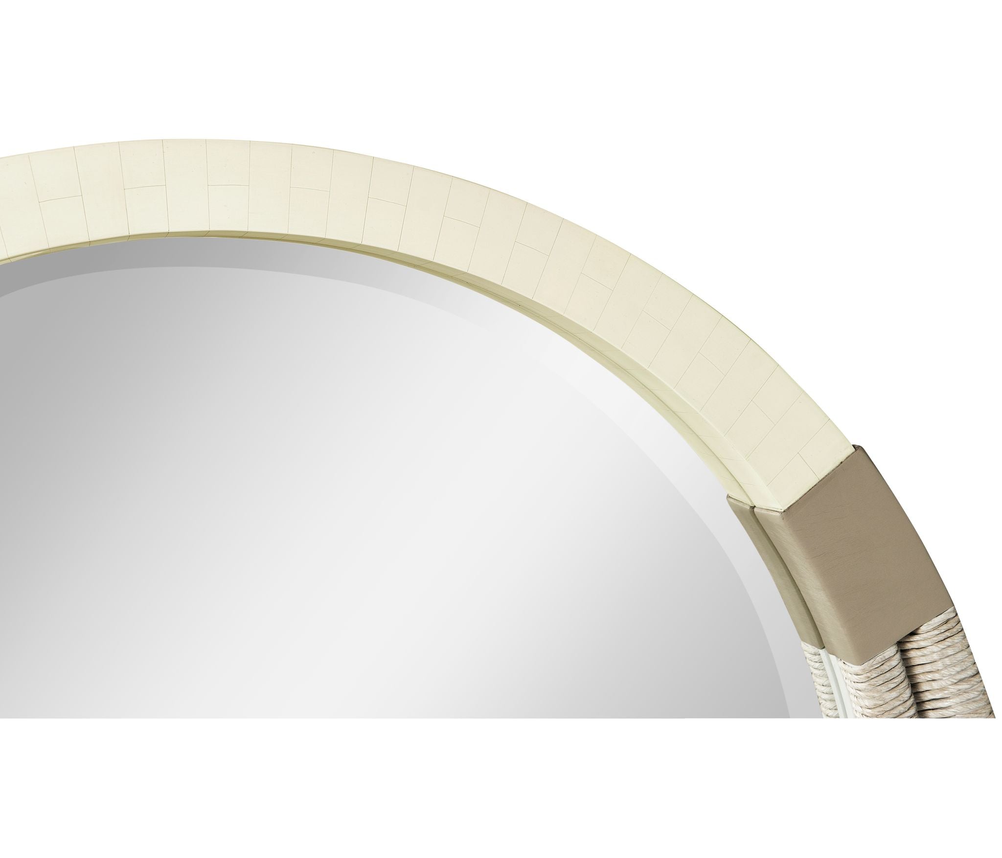 Jonathan Charles Gyre Round Multimedia Mirror