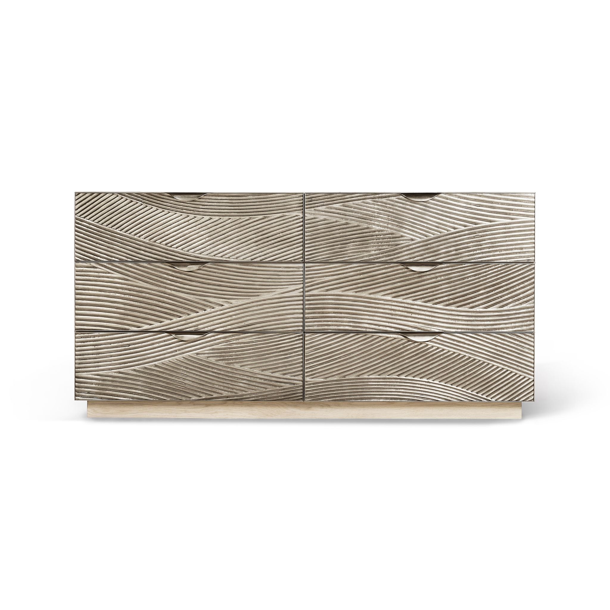 Jonathan Charles Capillary Metal Texture Double Dresser