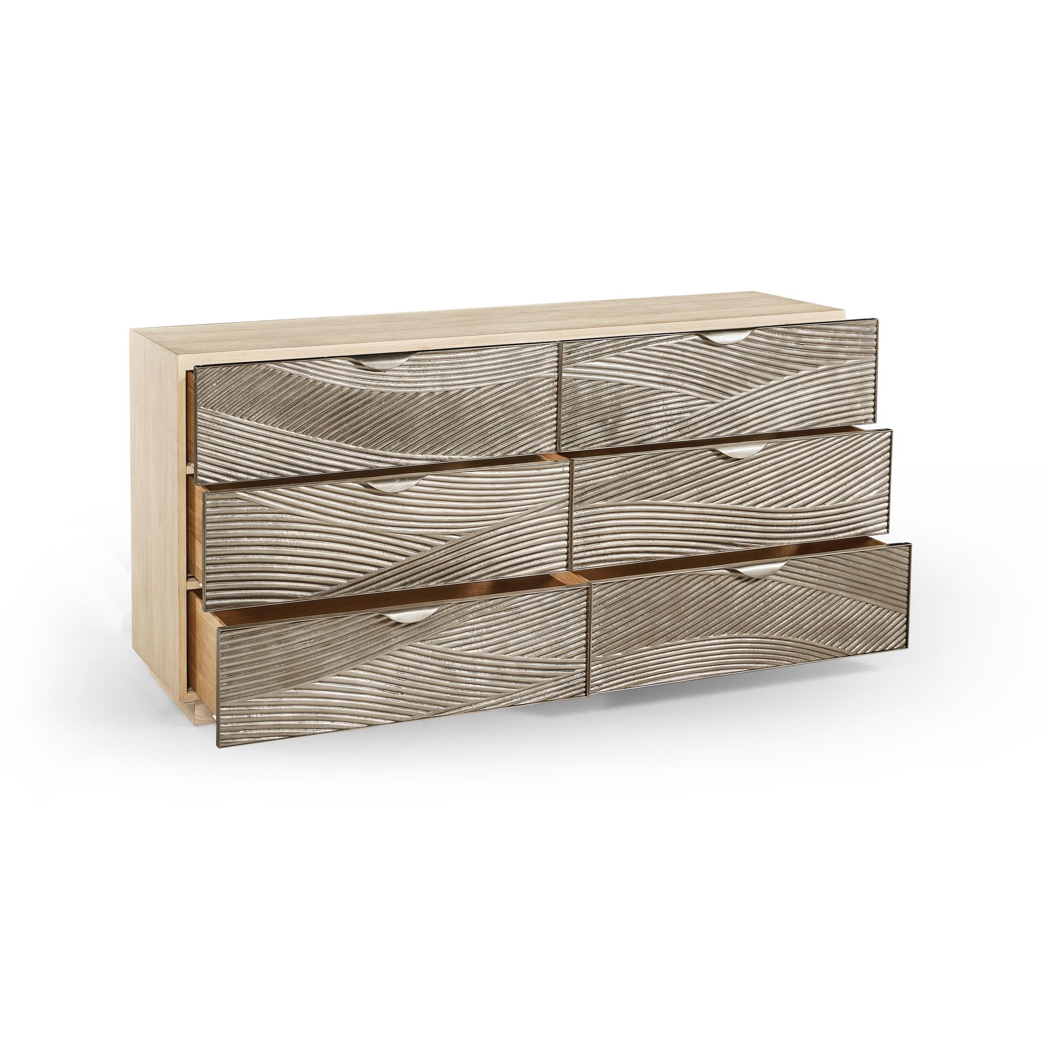 Jonathan Charles Capillary Metal Texture Double Dresser