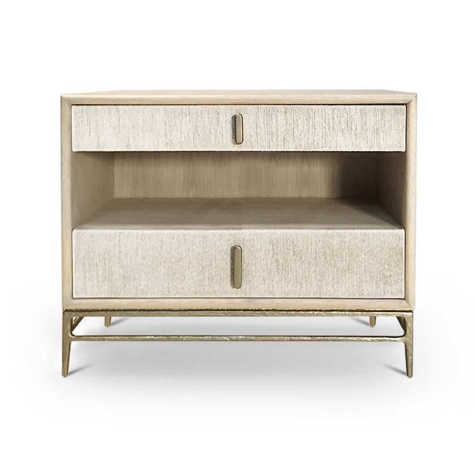 Jonathan Charles Clapotis Danish Cord Nightstand