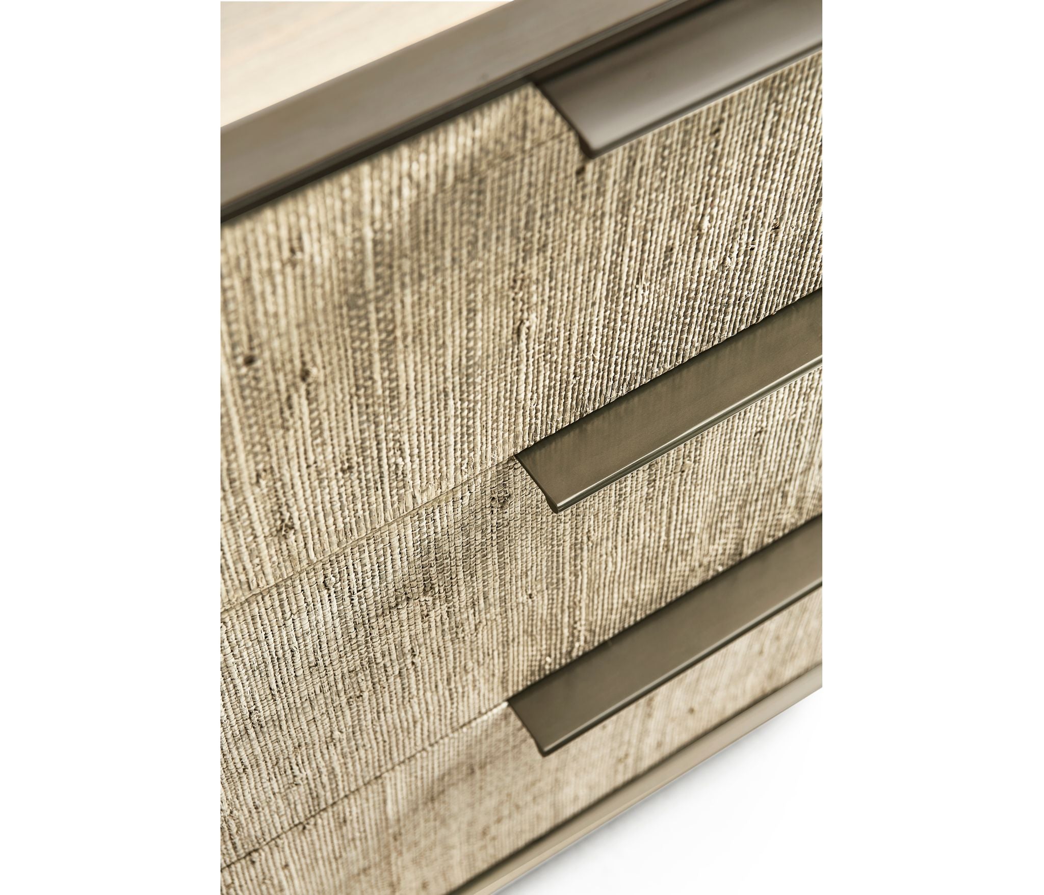 Jonathan Charles Seiche Large Grasscloth Nightstand