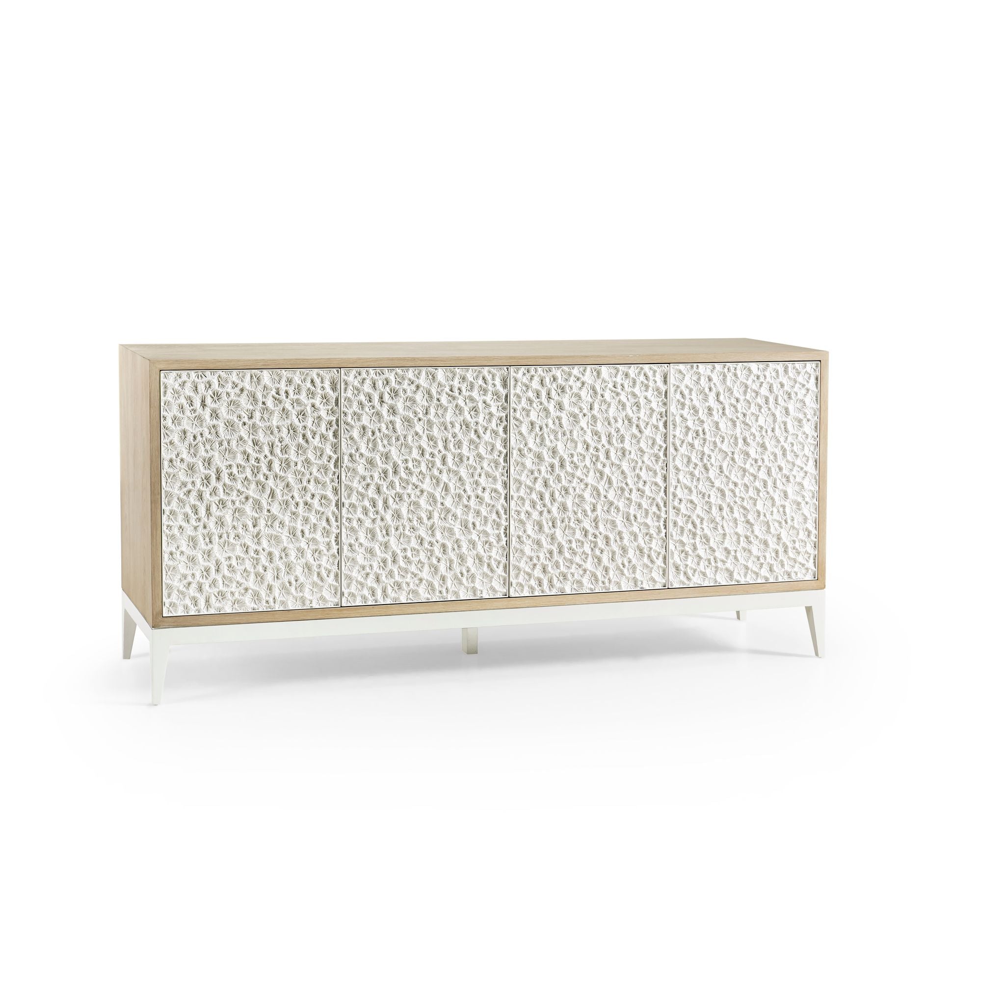 Jonathan Charles Pelagic Cast Metal Credenza