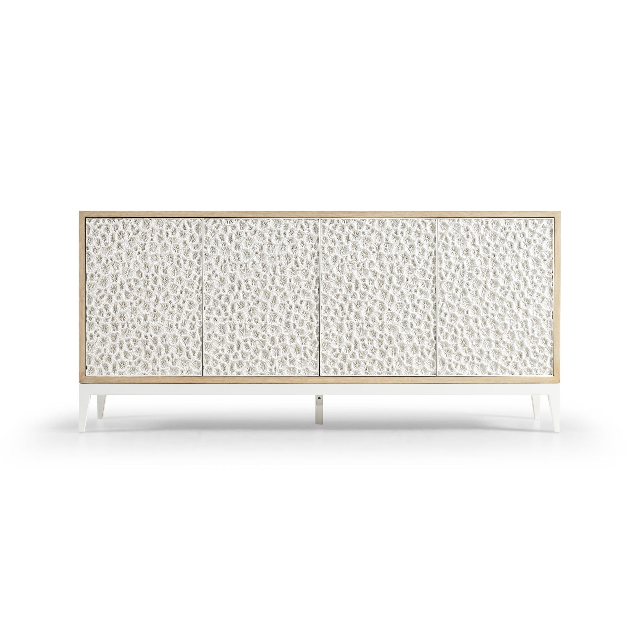 Jonathan Charles Pelagic Cast Metal Credenza