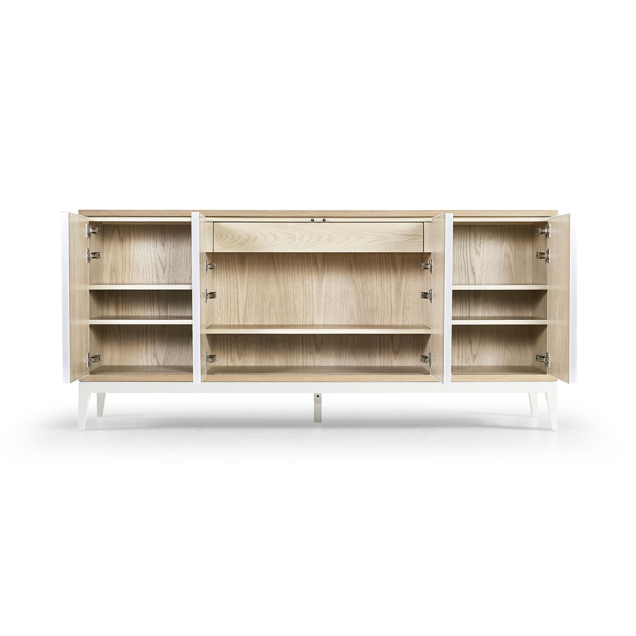 Jonathan Charles Pelagic Cast Metal Credenza