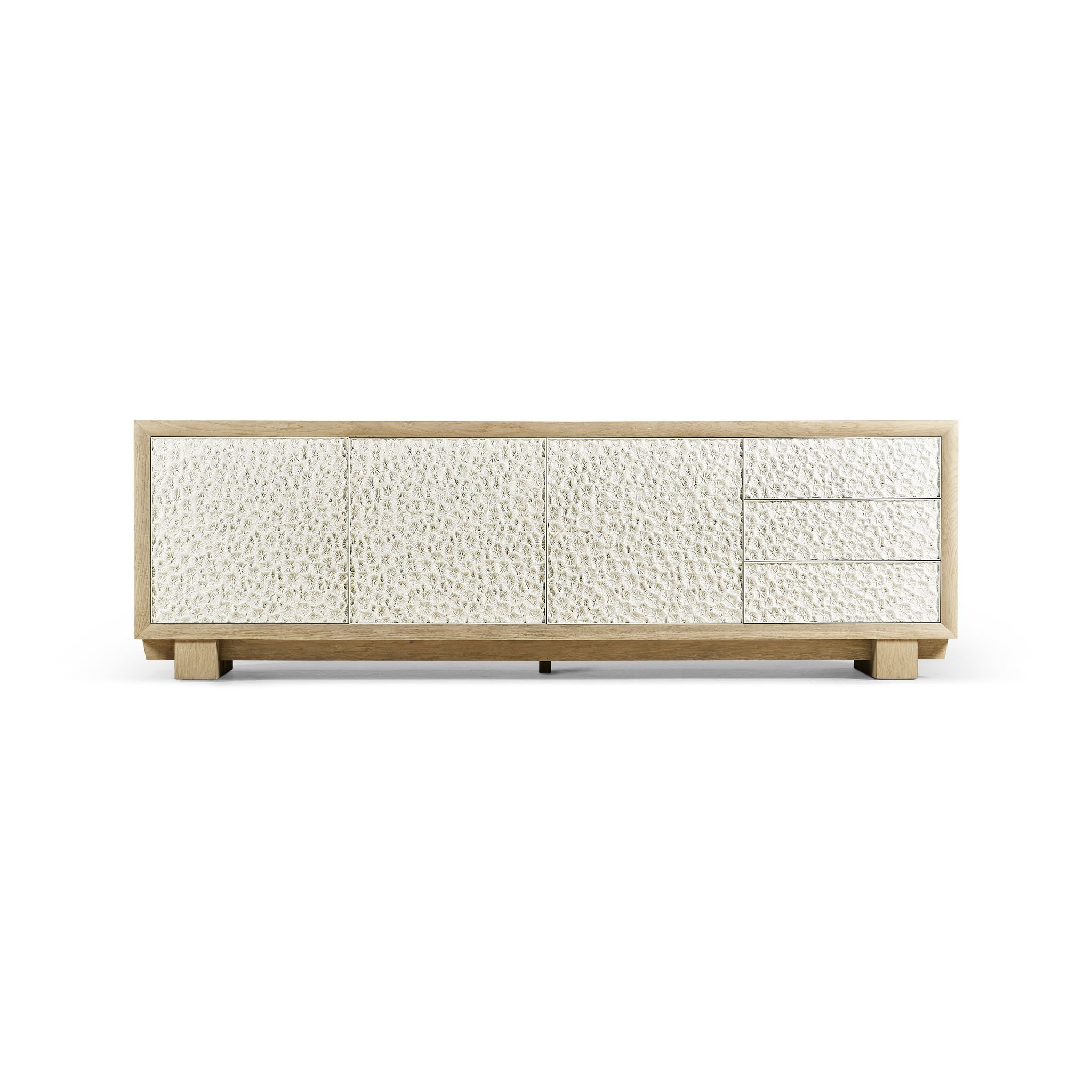 Jonathan Charles Pelagic Cast Metal Entertainment Console