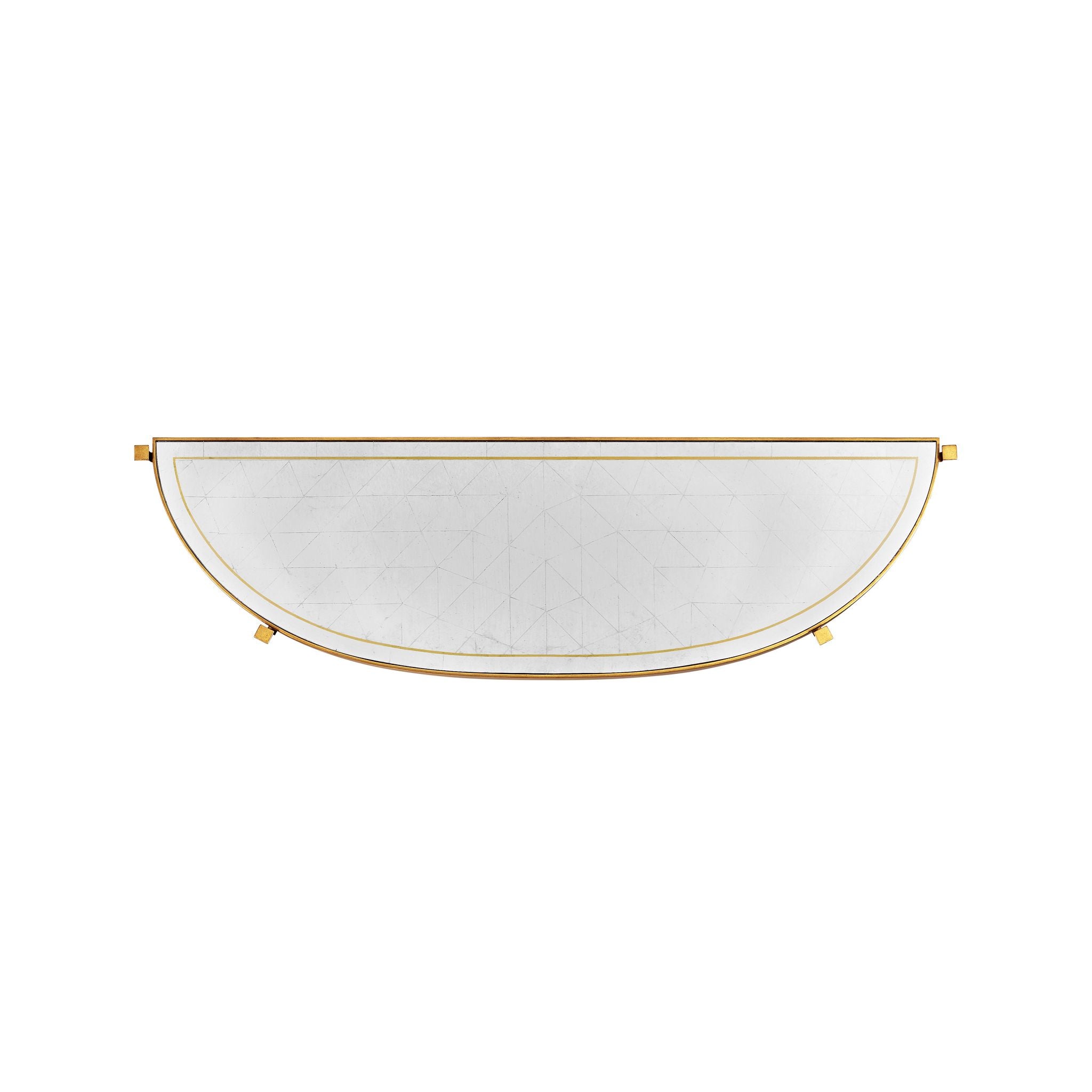 Jonathan Charles Large Eglomise & Gilded Iron Console