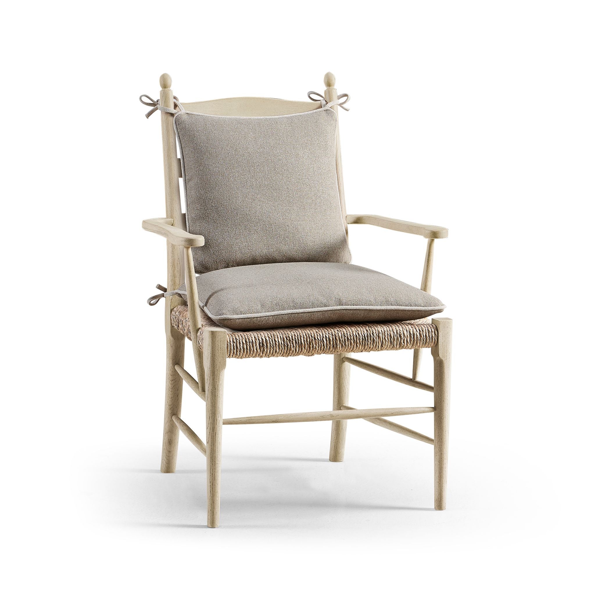 Jonathan Charles Doppler Ladder Back Arm Chair — Stripped Oak
