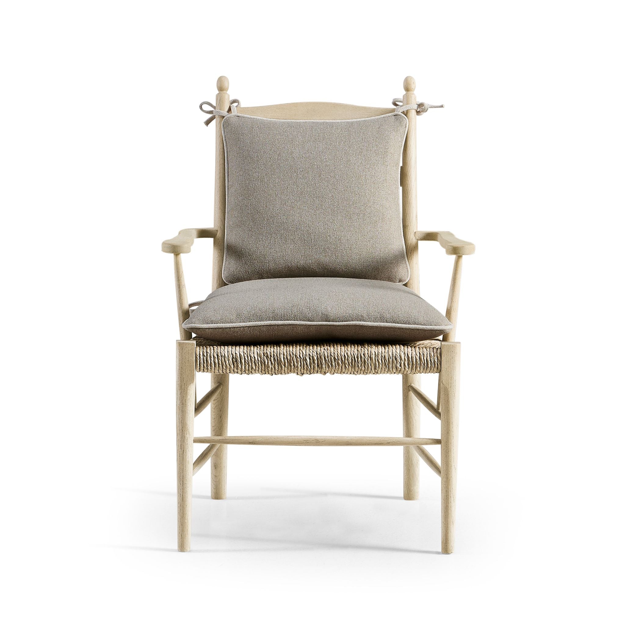 Jonathan Charles Doppler Ladder Back Arm Chair — Stripped Oak