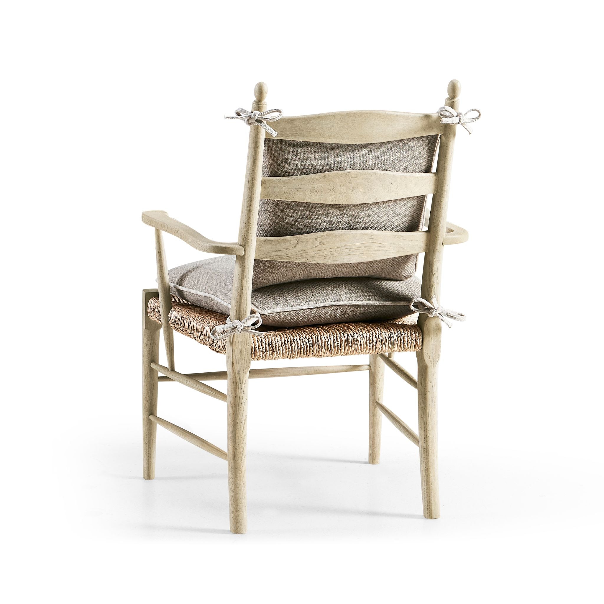 Jonathan Charles Doppler Ladder Back Arm Chair — Stripped Oak