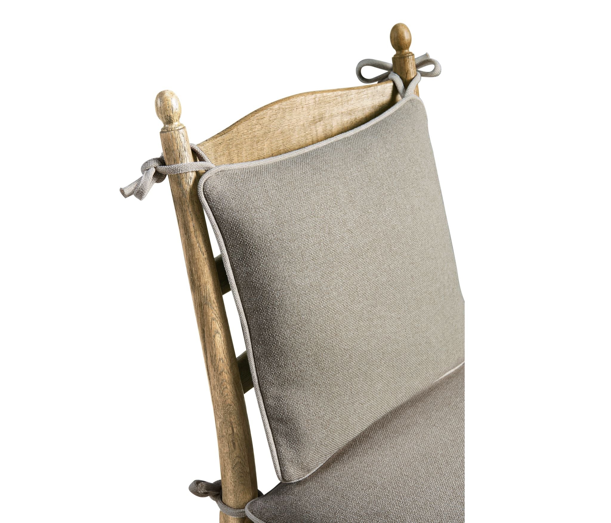 Jonathan Charles Doppler Ladder Back Side Chair — Stripped Brown Chestnut