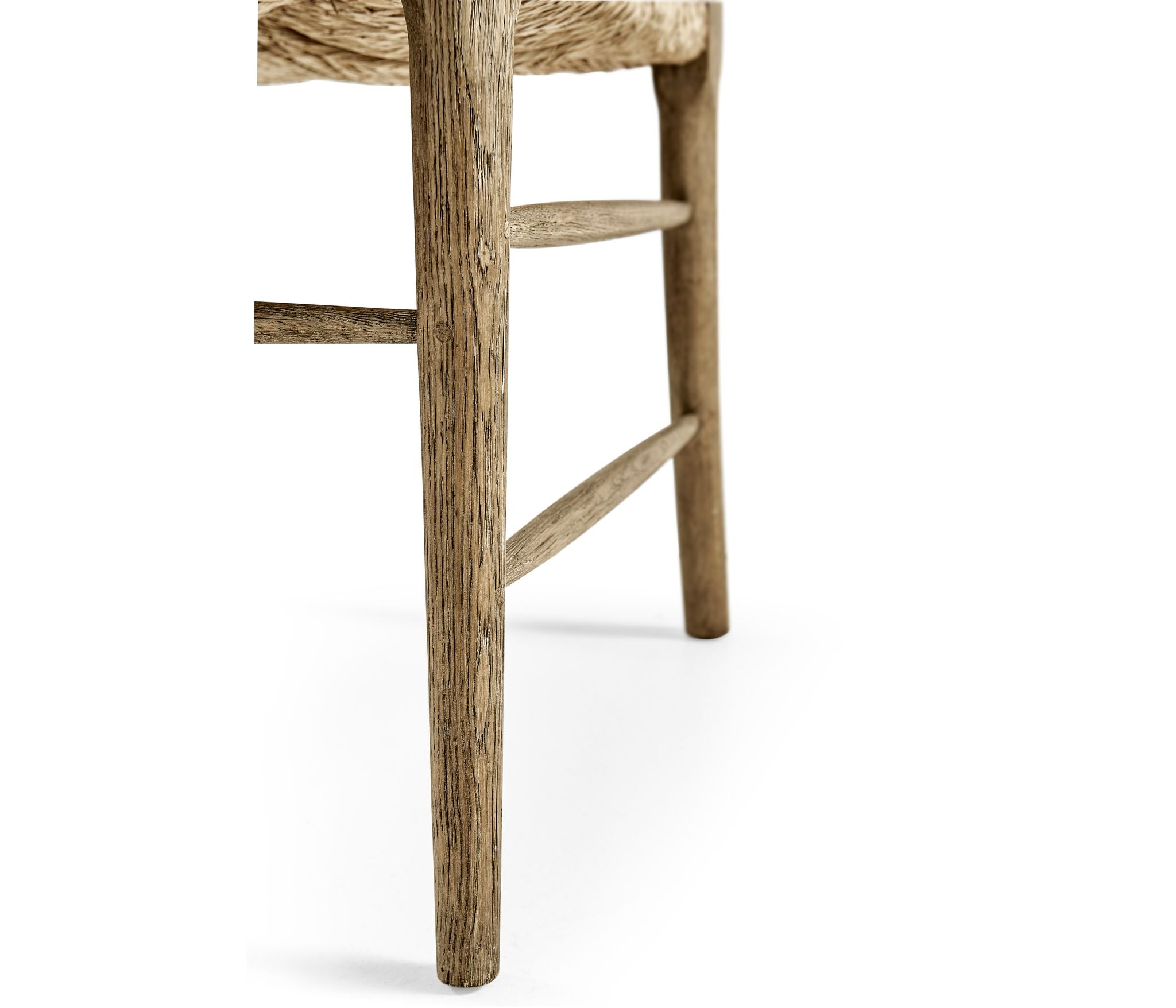 Jonathan Charles Doppler Ladder Back Side Chair — Stripped Brown Chestnut