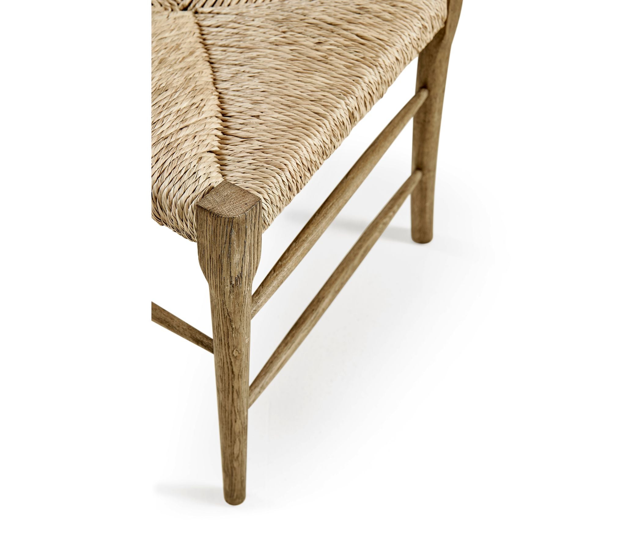 Jonathan Charles Doppler Ladder Back Side Chair — Stripped Brown Chestnut