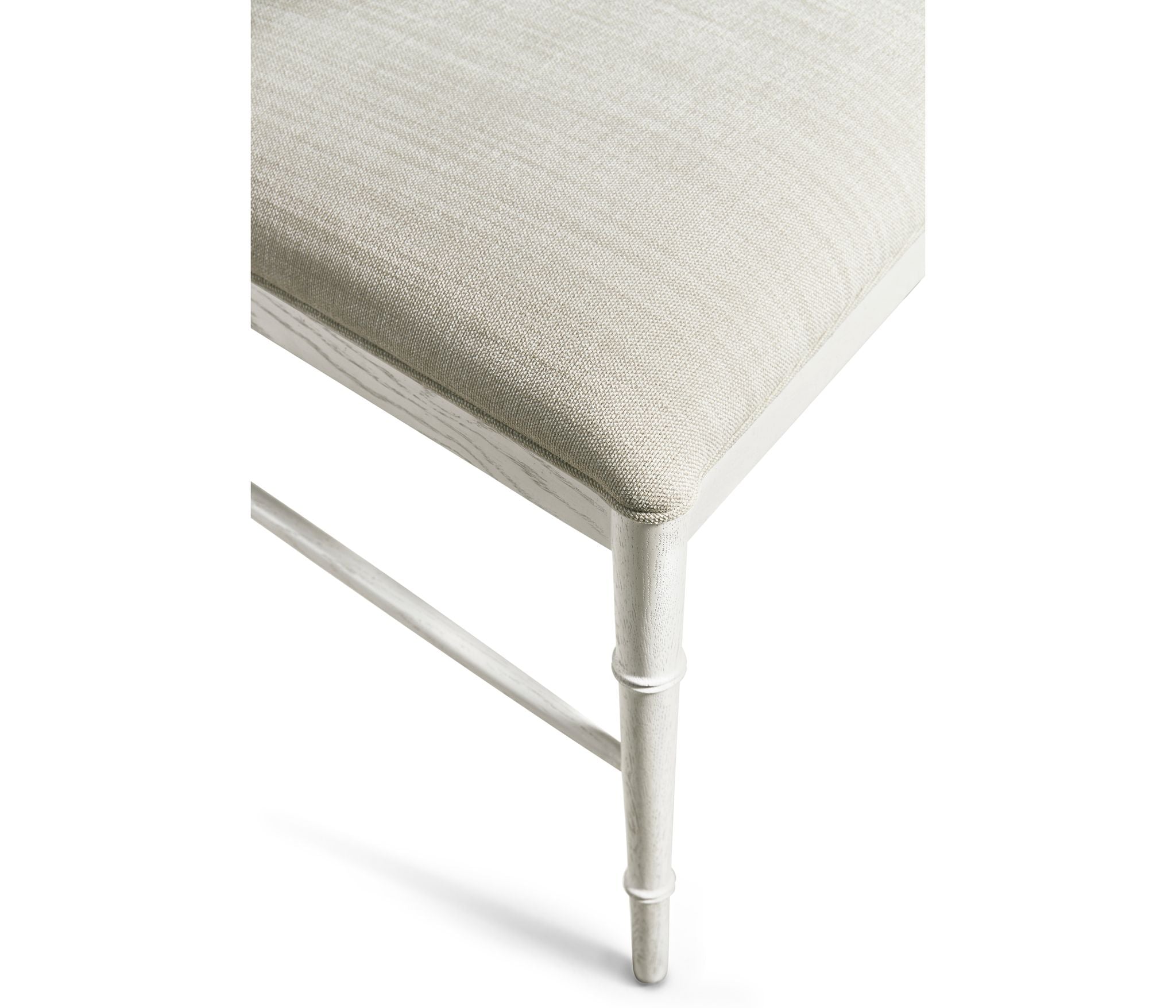Jonathan Charles Saros Chippendale Bamboo Side Chair — Chalk White