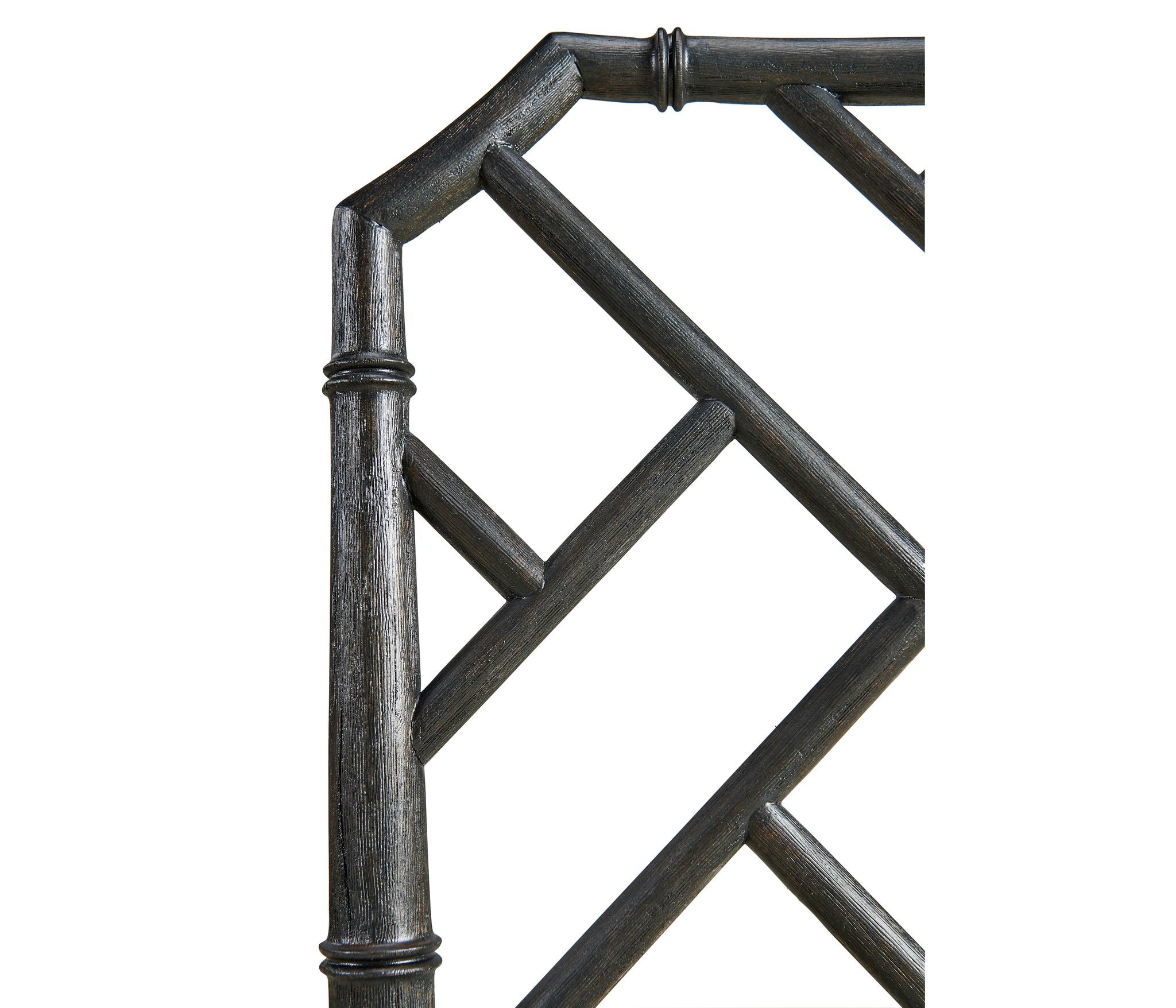 Jonathan Charles Saros Chippendale Bamboo Side Chair — Ebonised Oak