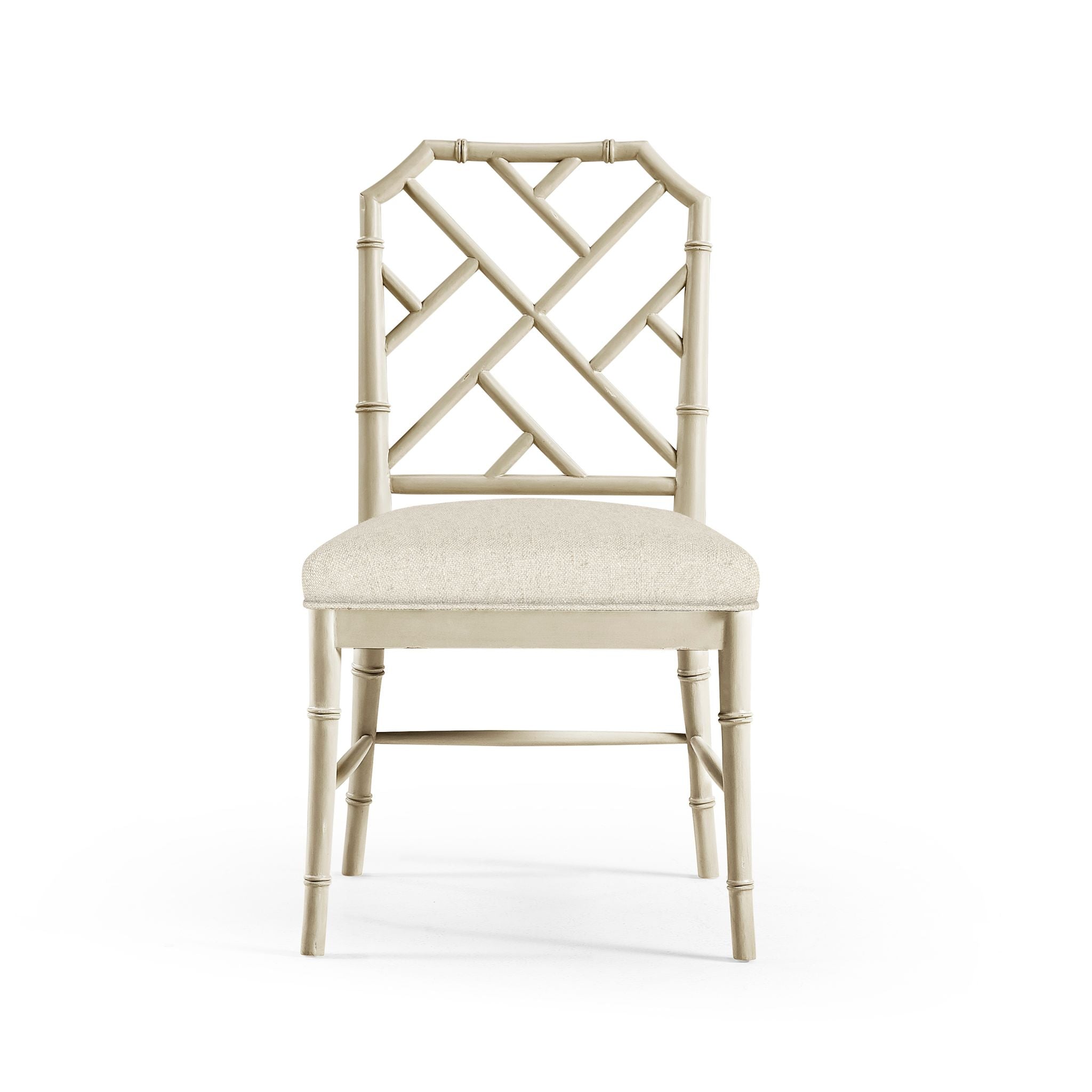 Jonathan Charles Saros Chippendale Bamboo Side Chair — London Mist