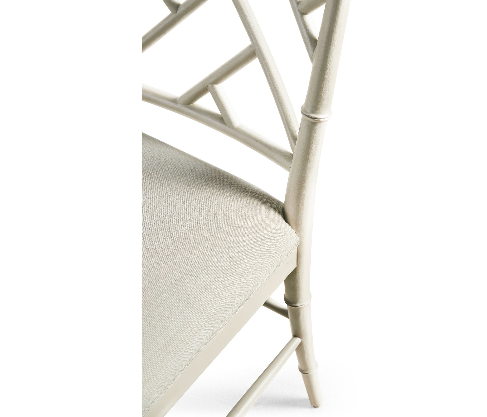 Jonathan Charles Saros Chippendale Bamboo Side Chair — London Mist