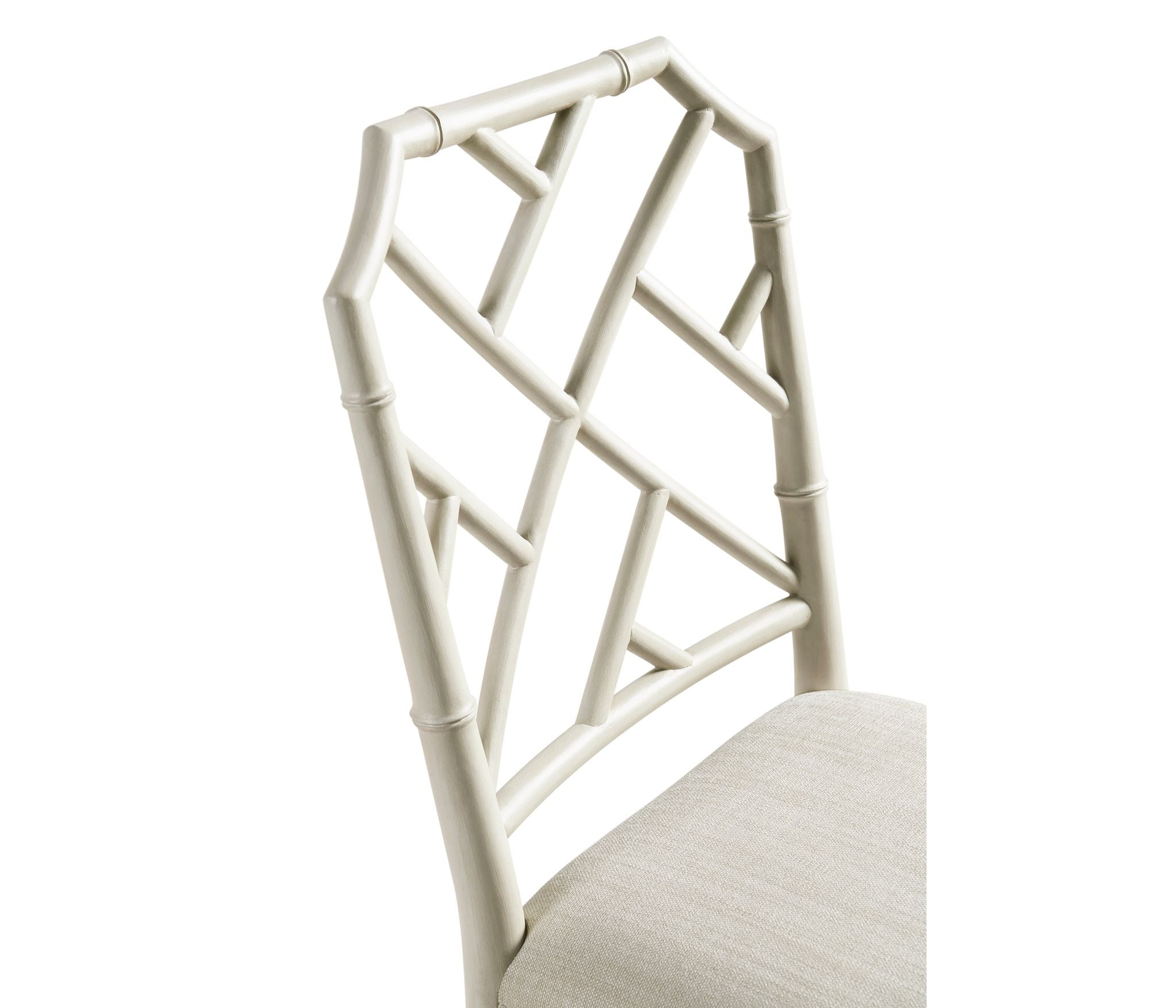 Jonathan Charles Saros Chippendale Bamboo Side Chair — London Mist