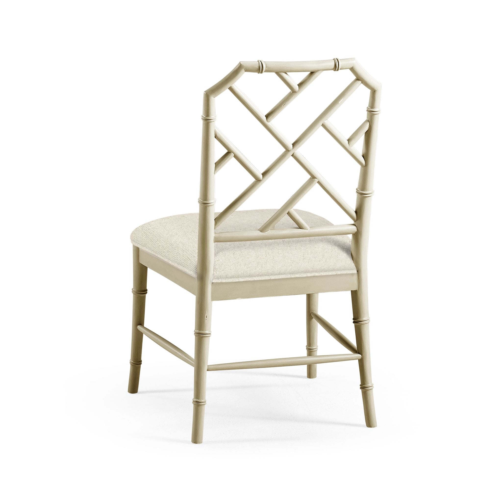 Jonathan Charles Saros Chippendale Bamboo Side Chair — London Mist