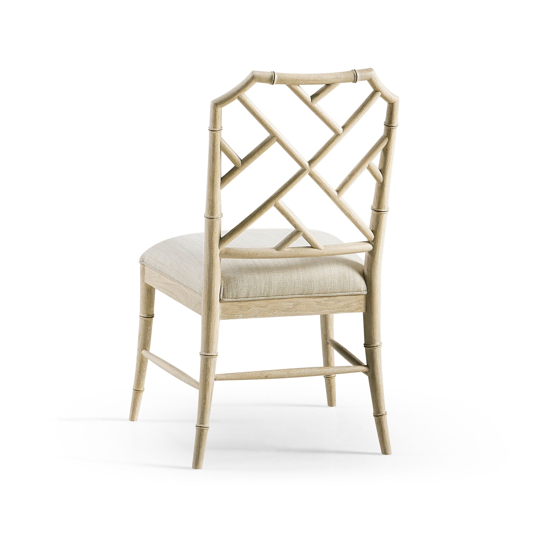 Jonathan Charles Saros Chippendale Bamboo Side Chair — Stripped Oak