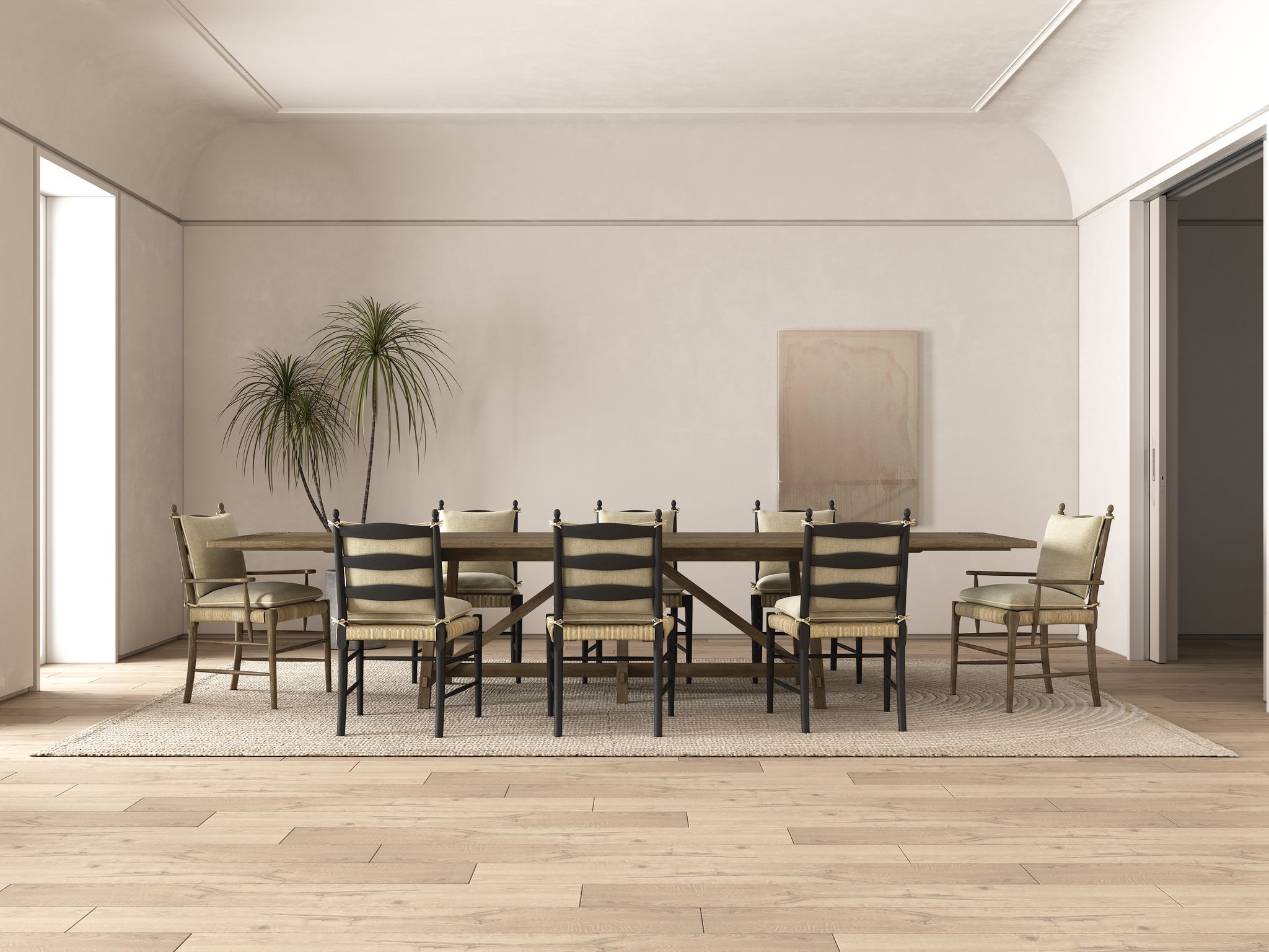 Jonathan Charles Sidereal French Laundry Dining Table