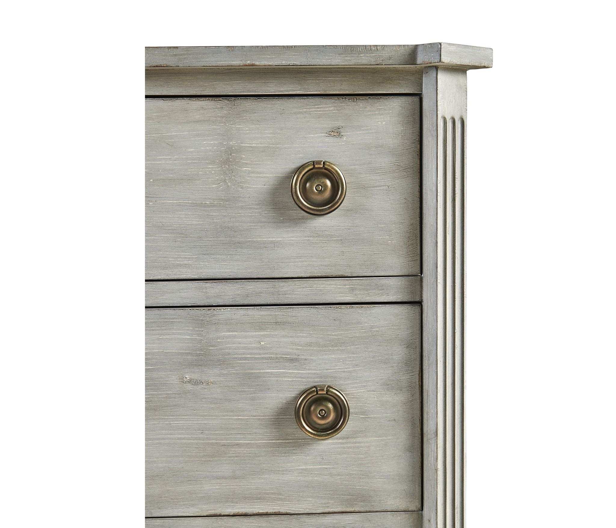 Jonathan Charles Aeon Swedish Drawer Chest-Antiqued Grey
